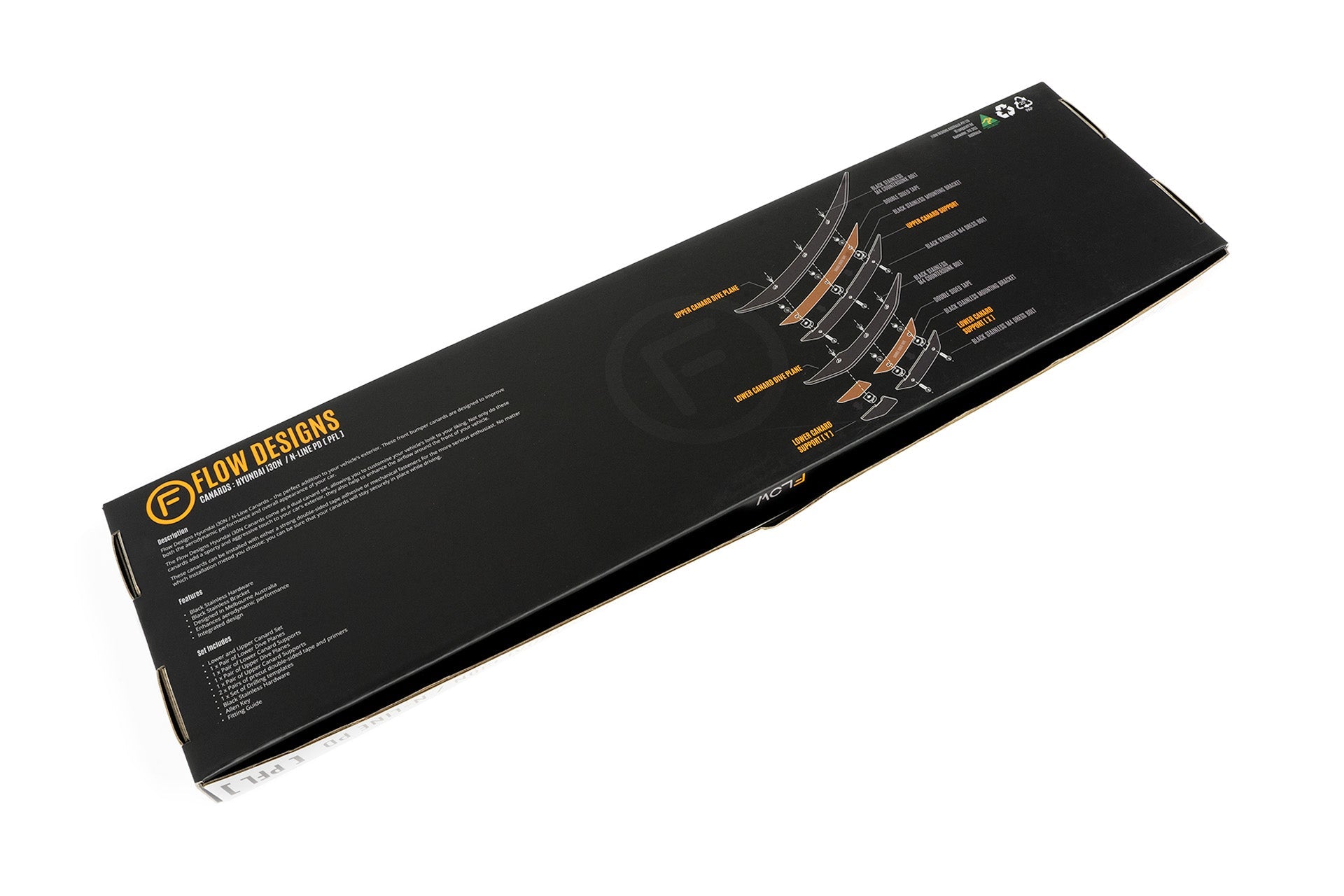 Flow Designs i30 N Line Front Bumper Canards - iilumolab