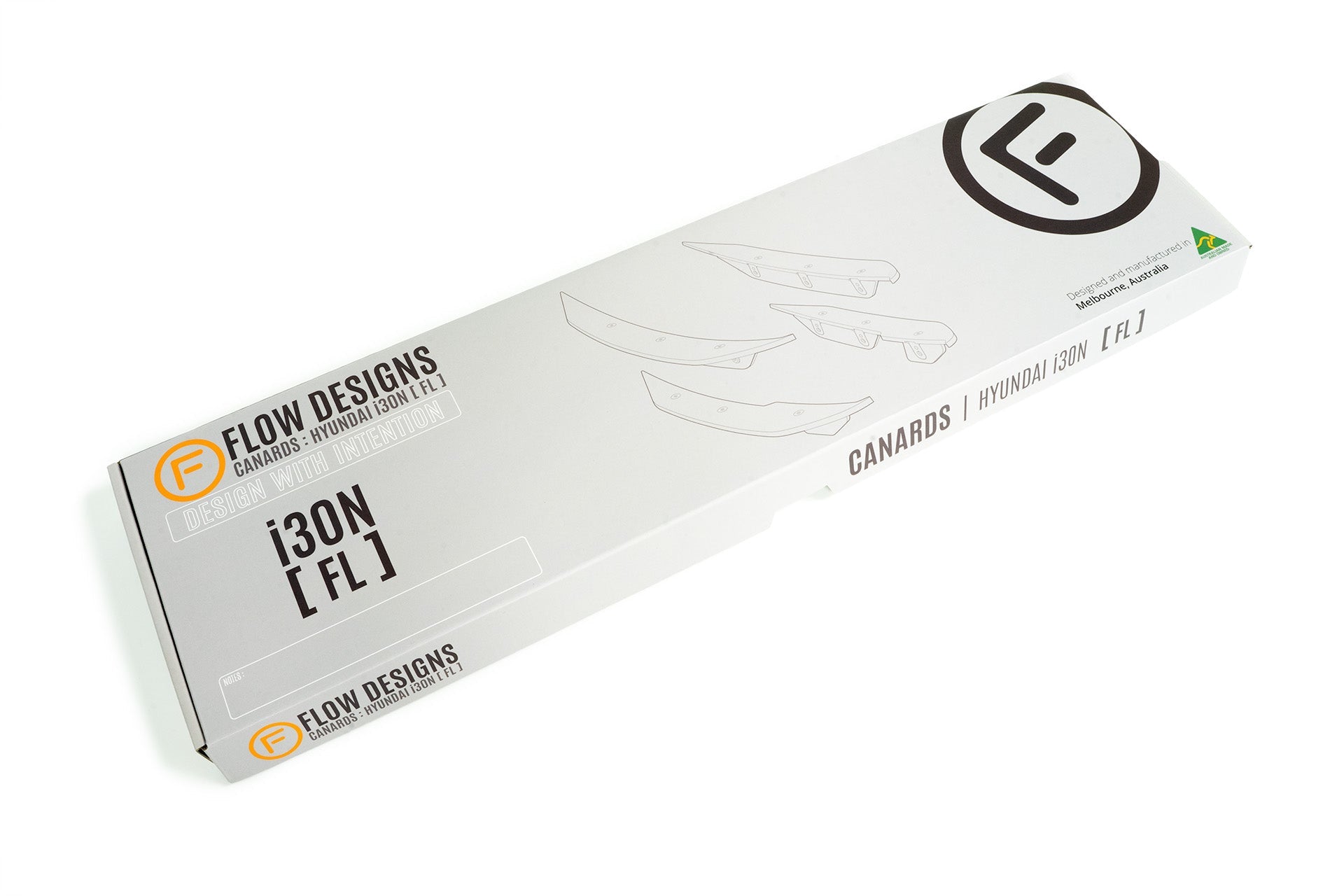 Flow Designs i30 N PD (FL) Front Bumper Canards - iilumolab