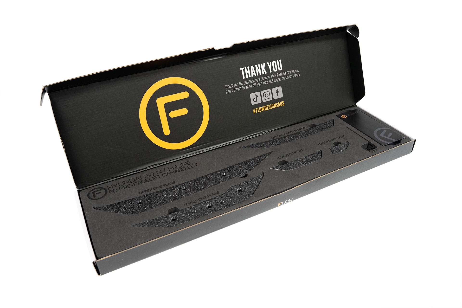 Flow Designs i30 N PD (PFL) Front Bumper Canards - iilumolab