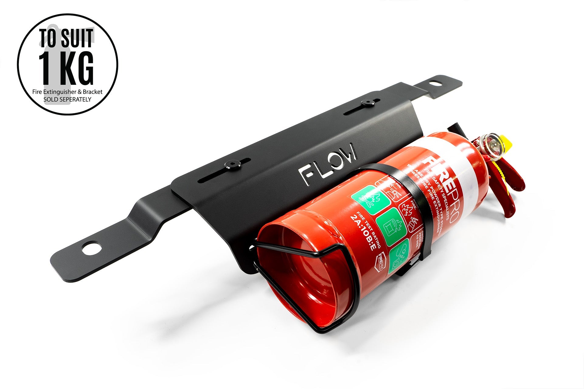 Flow Designs Corolla GR Adjustable Fire Extinguisher Bracket/Mount - iilumolab