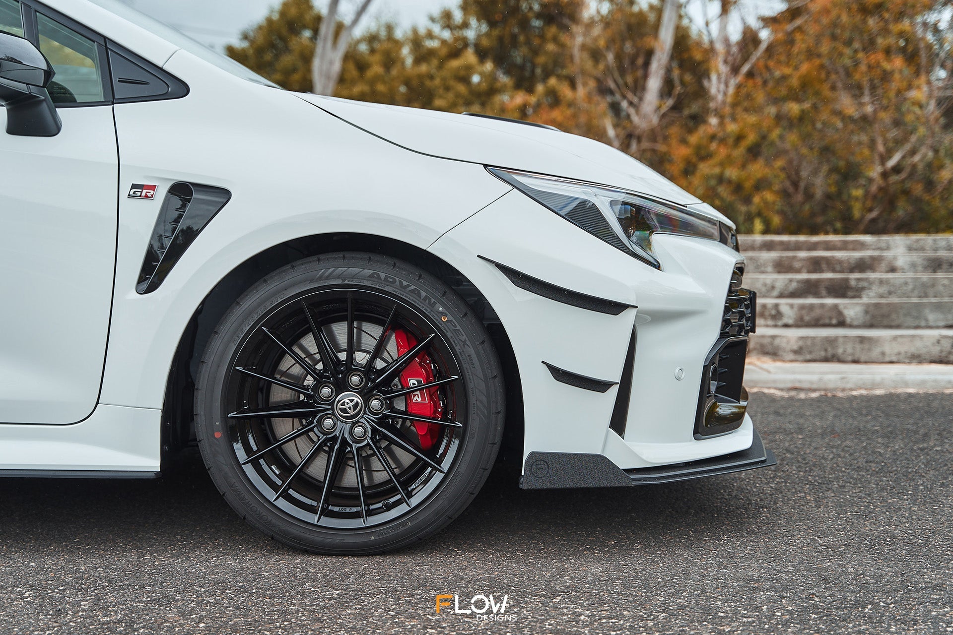 Flow Designs Corolla GR Front Bumper Canards - iilumolab