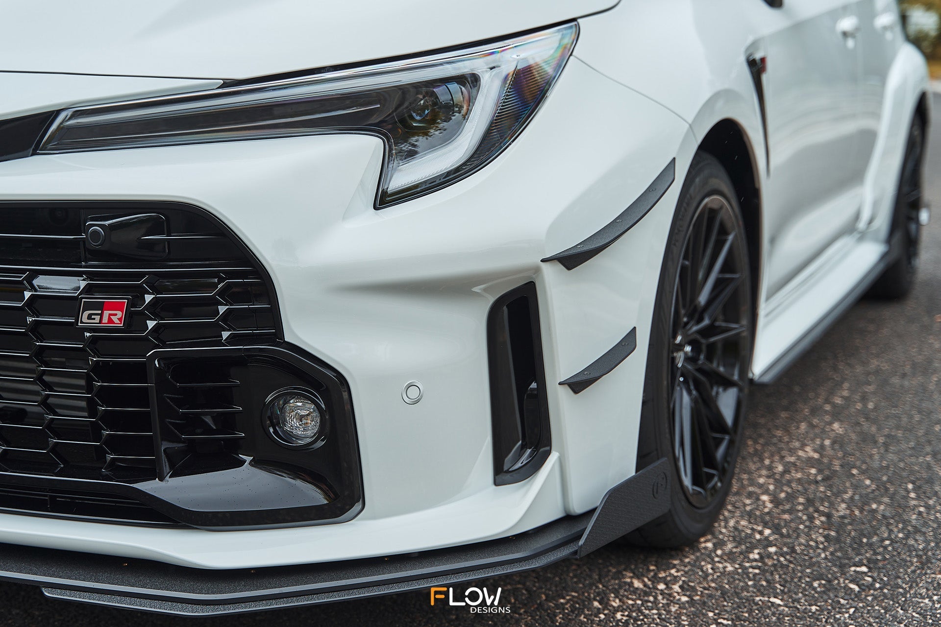 Flow Designs Corolla GR Front Bumper Canards - iilumolab