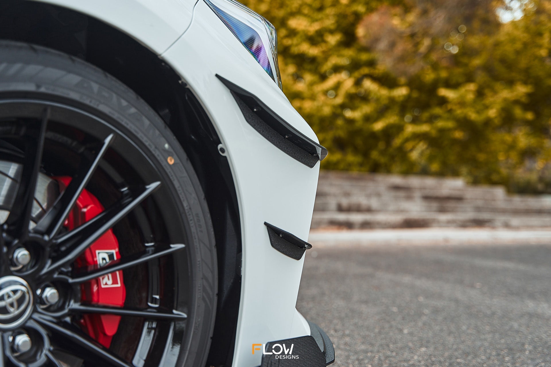 Flow Designs Corolla GR Front Bumper Canards - iilumolab