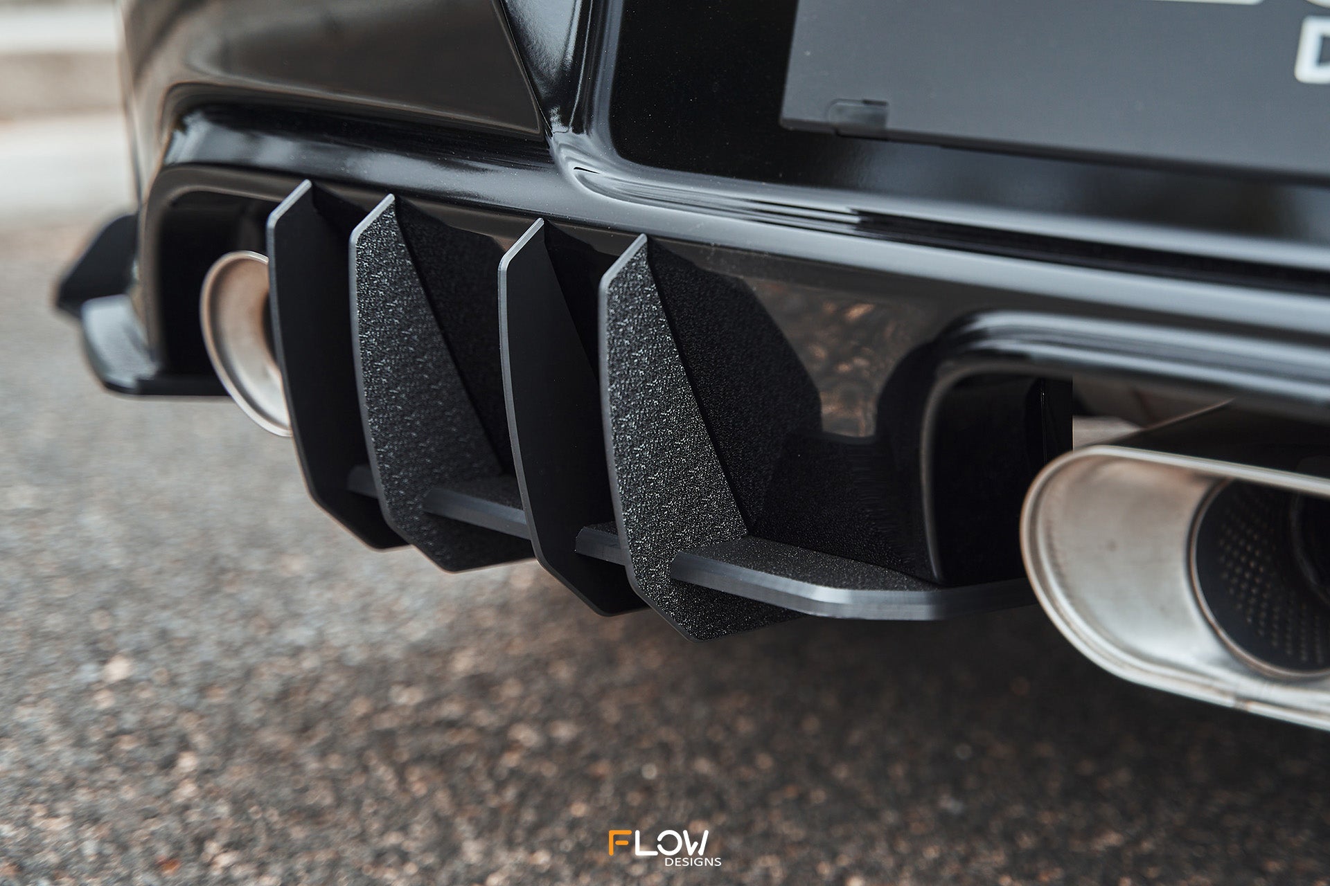 Flow Designs Corolla GR Flow-Lock Rear Diffuser (TEXTURED) - iilumolab