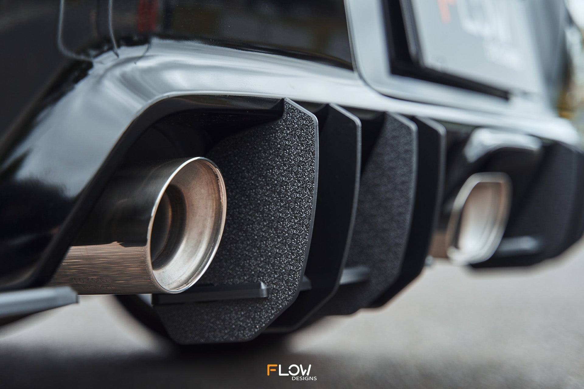 Flow Designs Corolla GR Flow-Lock Rear Diffuser (TEXTURED) - iilumolab
