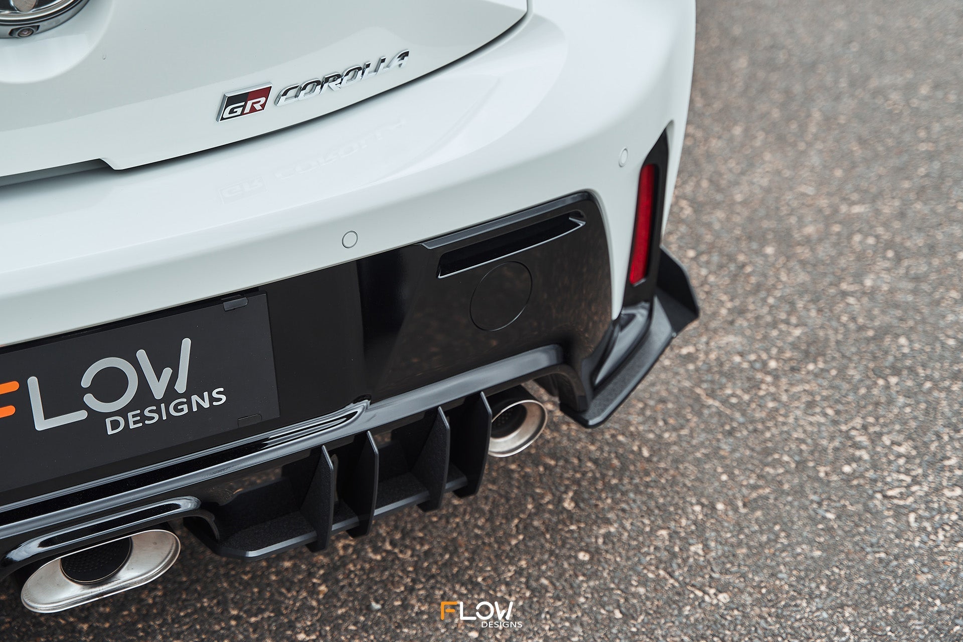 Flow Designs Corolla GR Flow-Lock Rear Diffuser (TEXTURED) - iilumolab