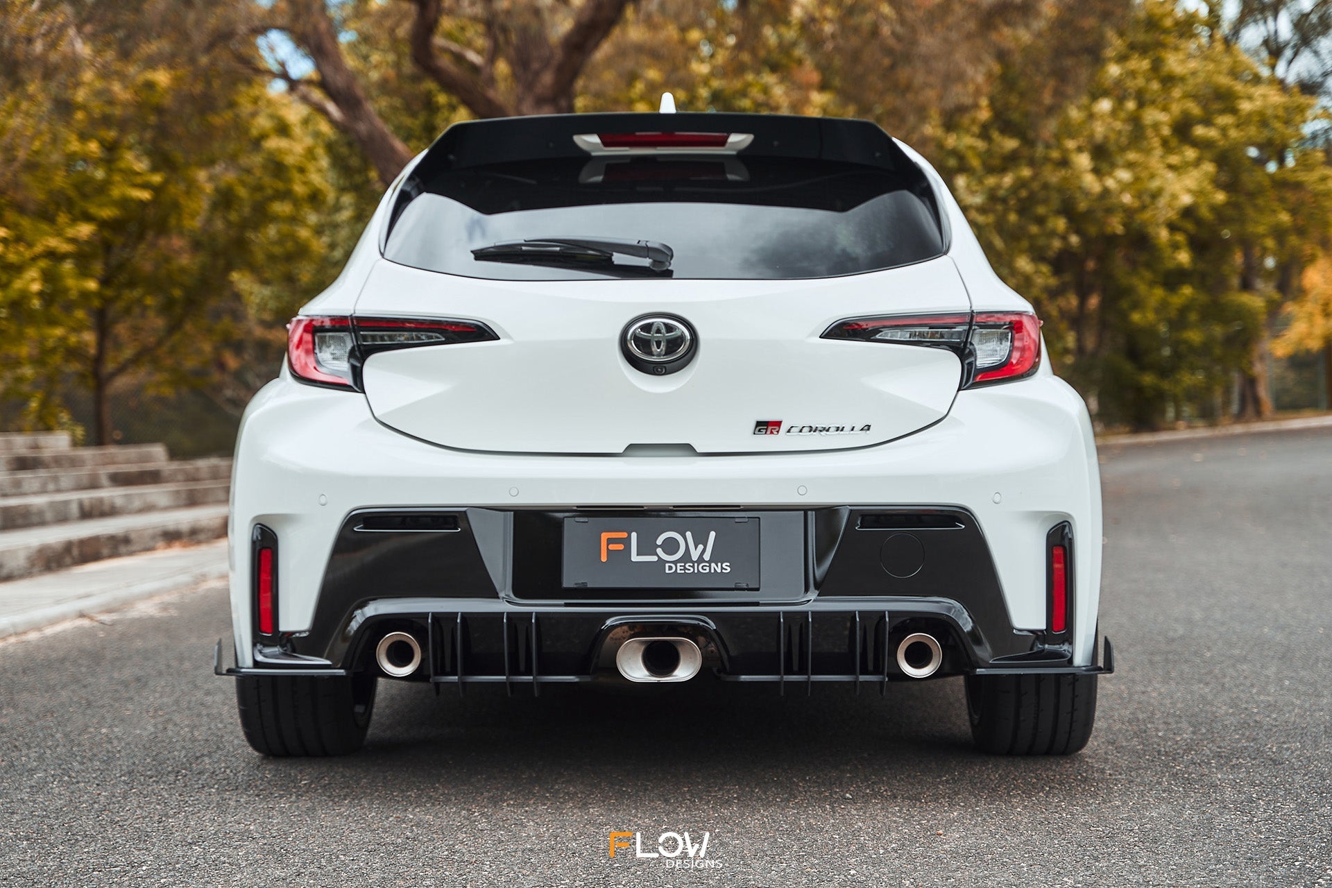 Flow Designs Corolla GR Flow-Lock Rear Diffuser (TEXTURED) - iilumolab