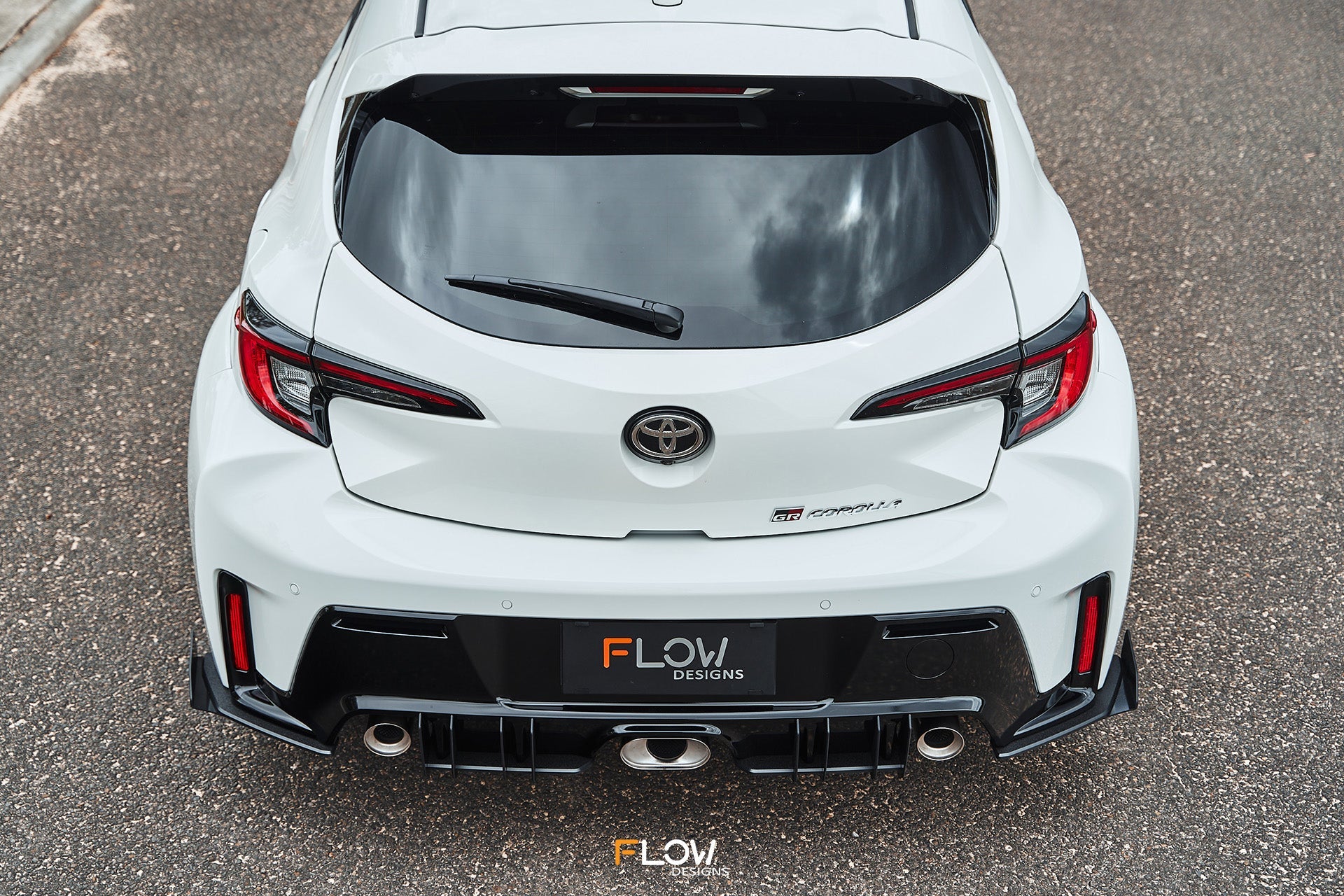 Flow Designs Corolla GR Flow-Lock Rear Diffuser (TEXTURED) - iilumolab