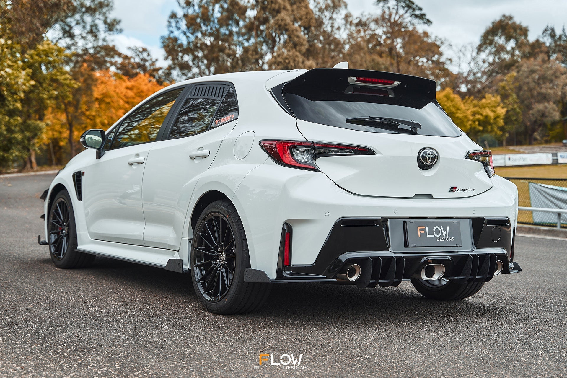 Flow Designs Corolla GR Flow-Lock Rear Diffuser (TEXTURED) - iilumolab