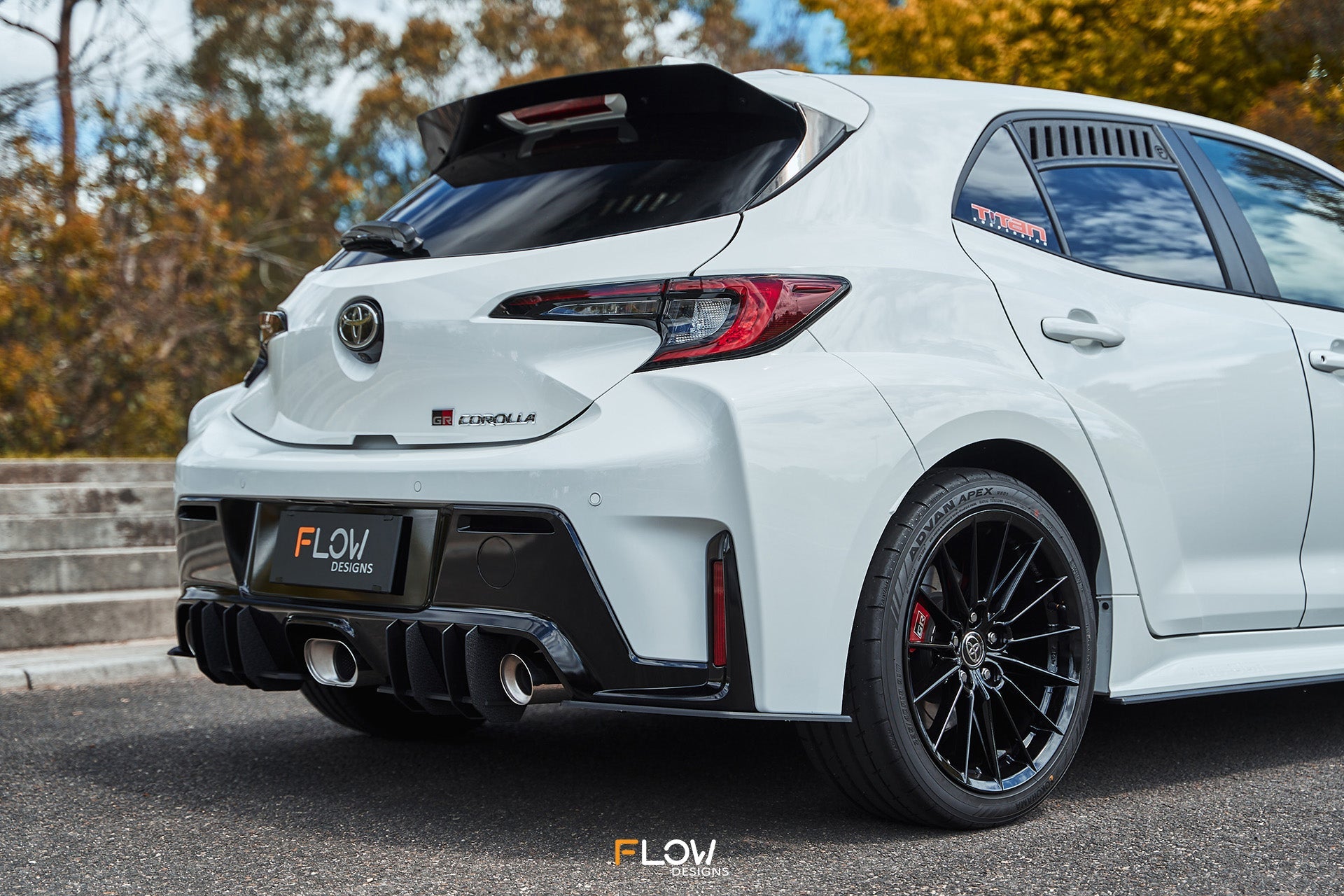 Flow Designs Corolla GR Rear Spoiler Extension