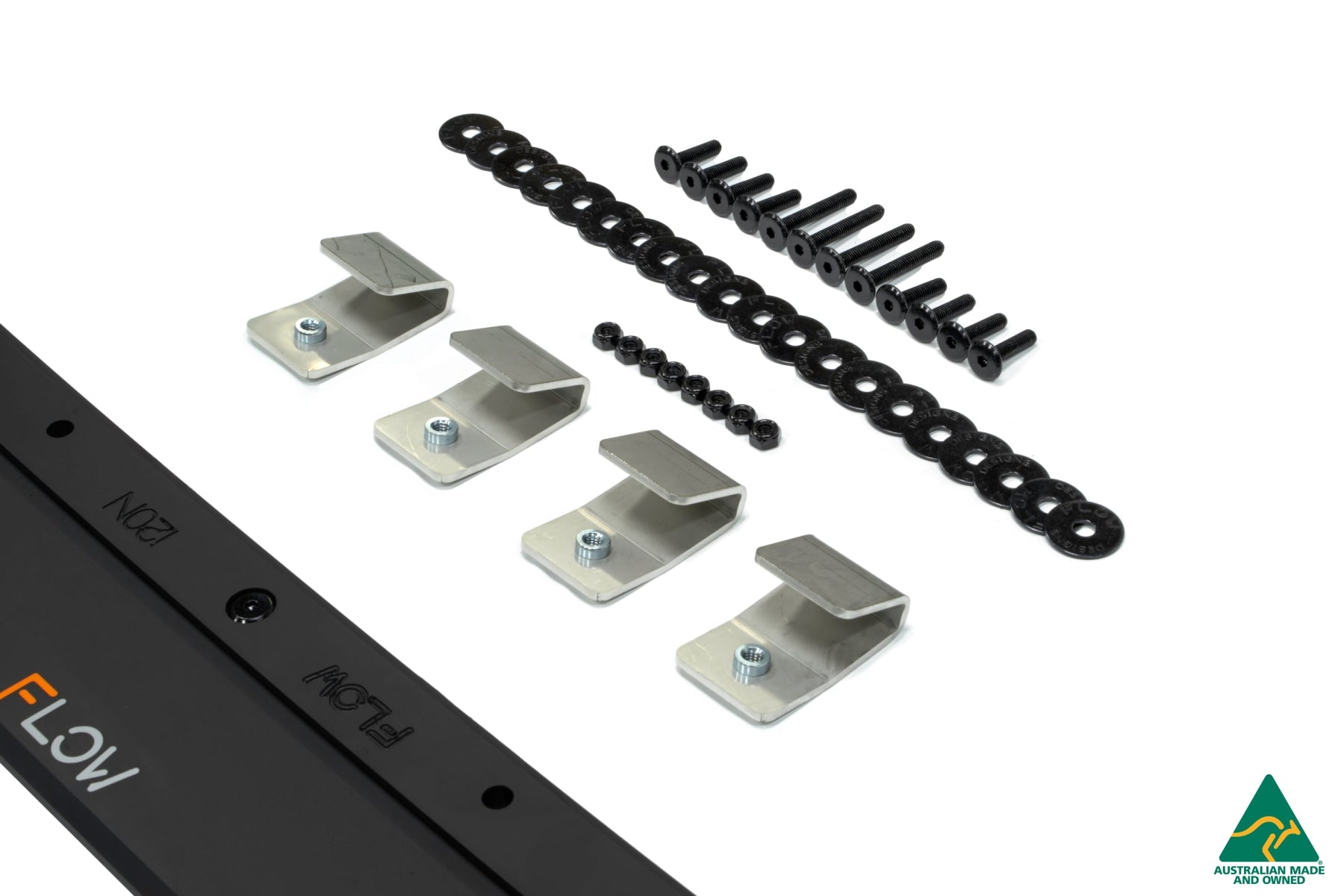 Flow Designs i20 N BC3 Front Lip Splitter & Mounting Brackets