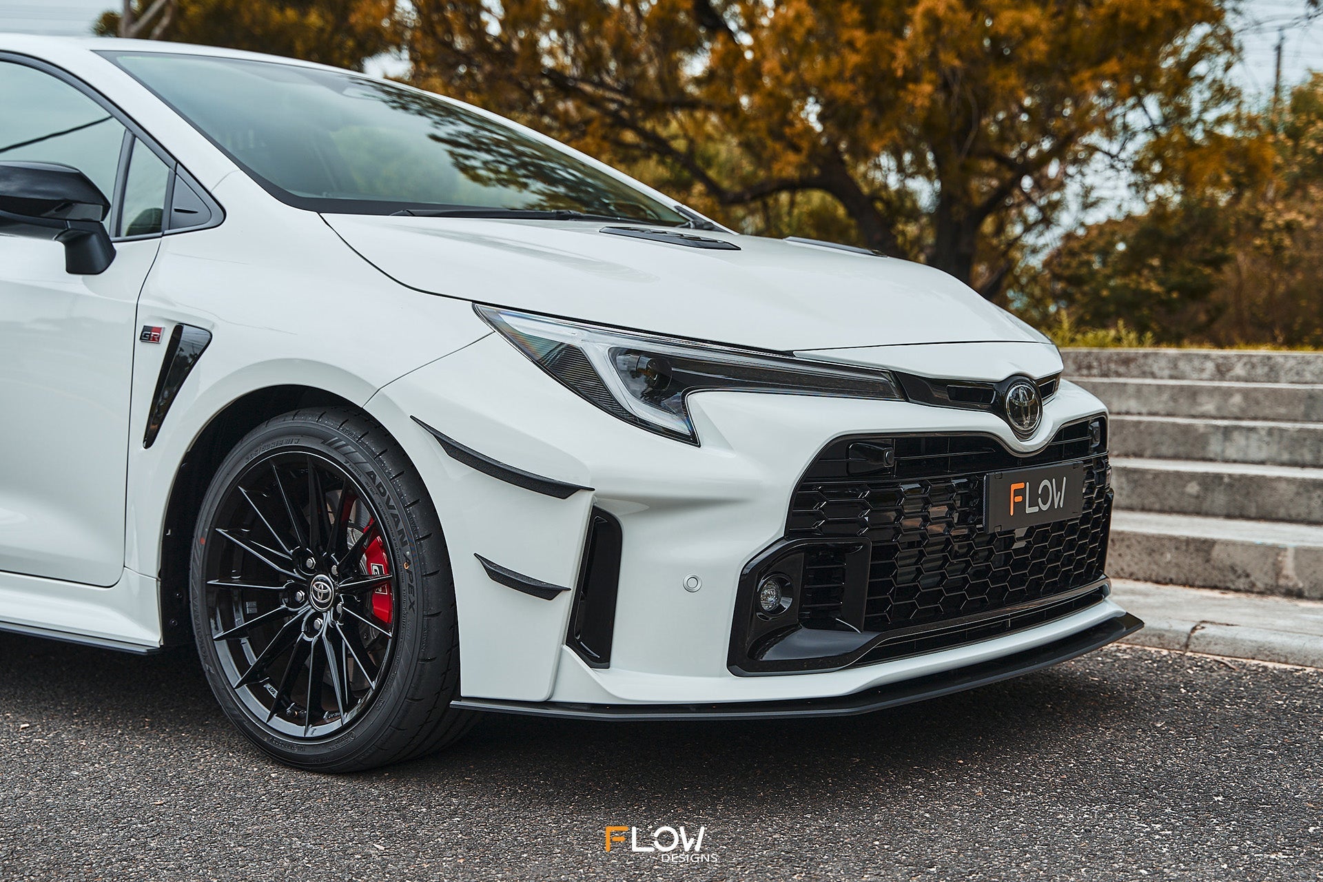 Flow Designs Corolla GR Front Bumper Canards - iilumolab