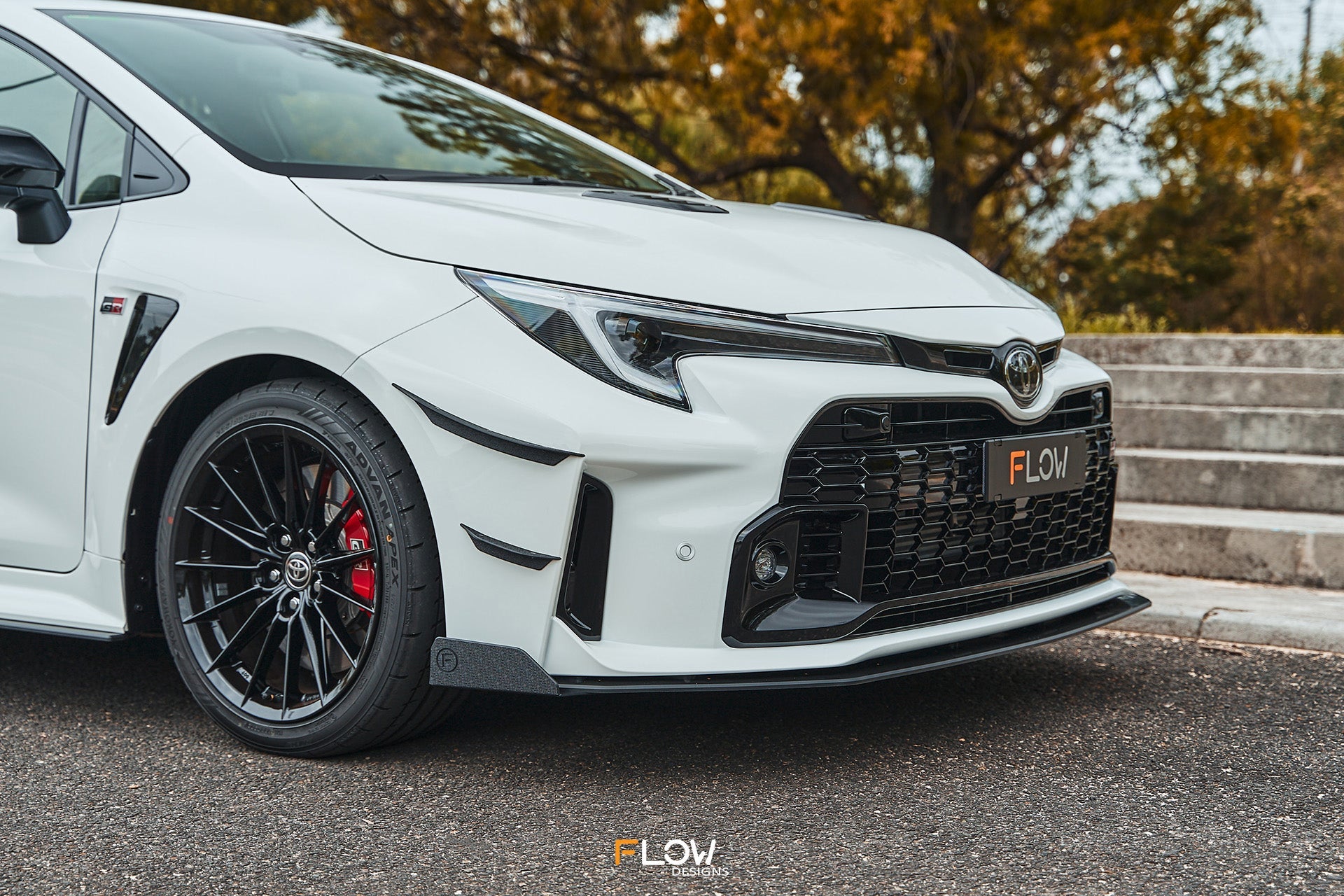 Flow Designs Corolla GR Front Lip Splitter Winglets (Pair) - iilumolab