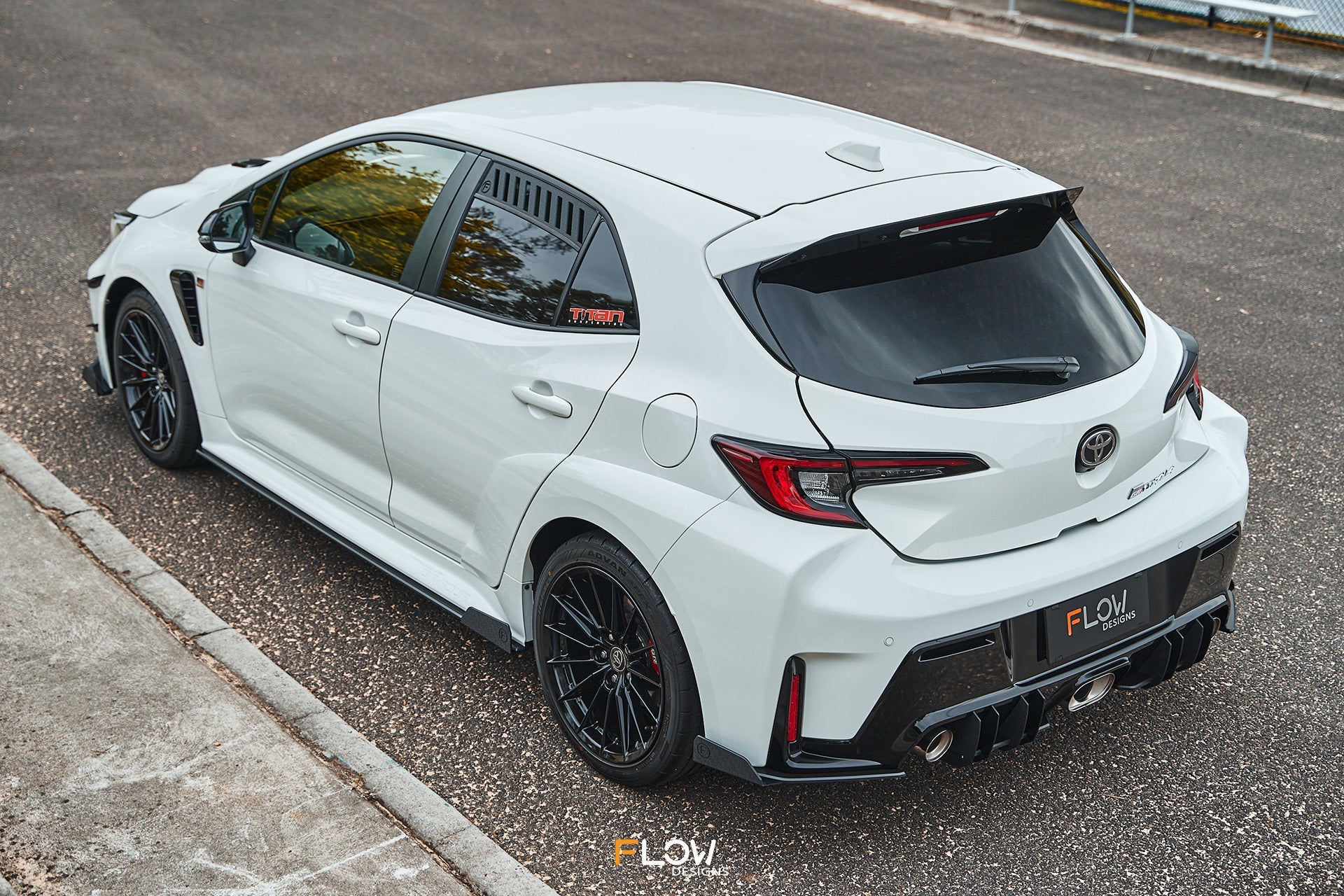 Flow Designs Corolla GR Rear Spats (GLOSS; Pair) - iilumolab