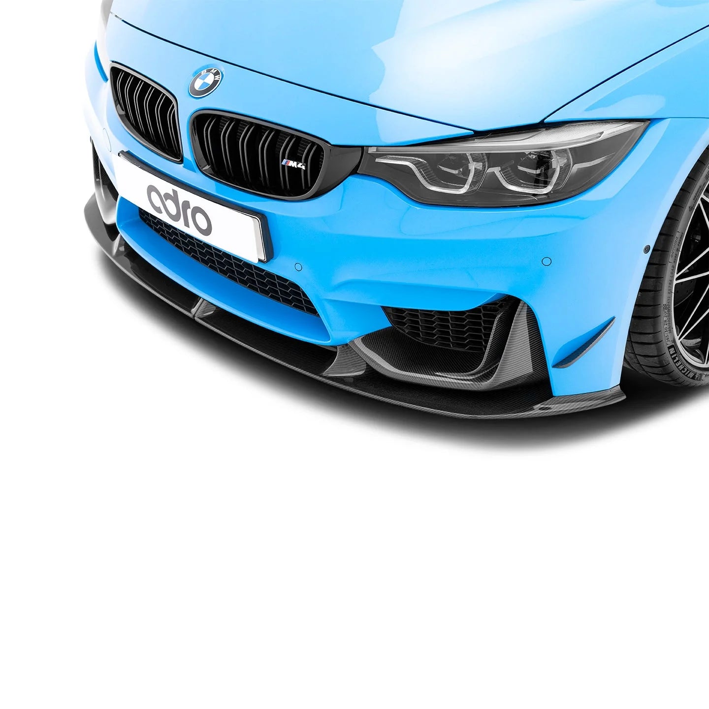 BMW M3 F80 & M4 F82 CARBON FIBER FRONT BUMPER CANARD