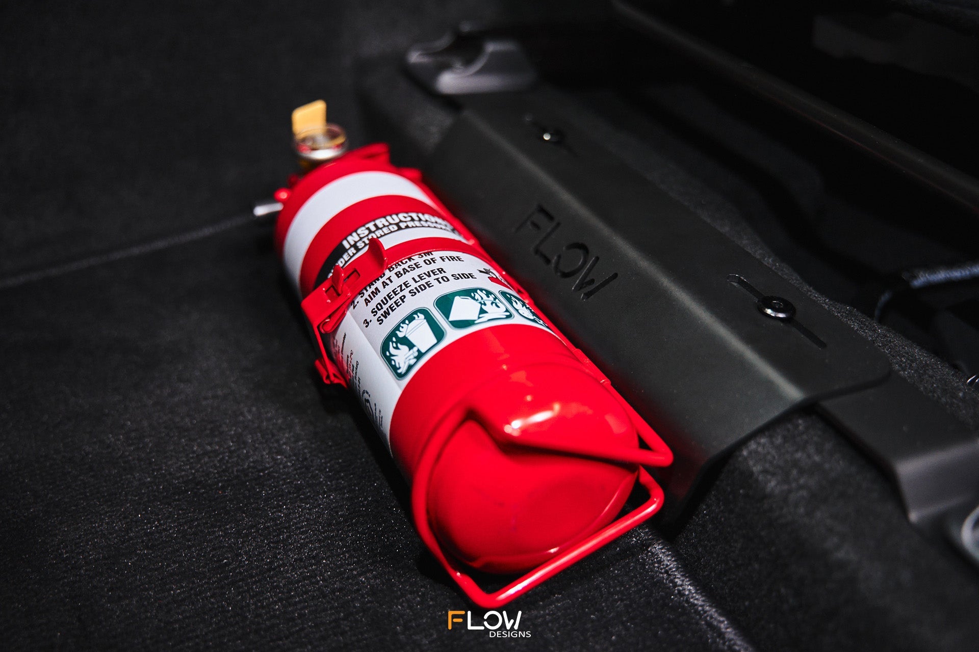 Flow Designs Corolla GR Adjustable Fire Extinguisher Bracket/Mount - iilumolab