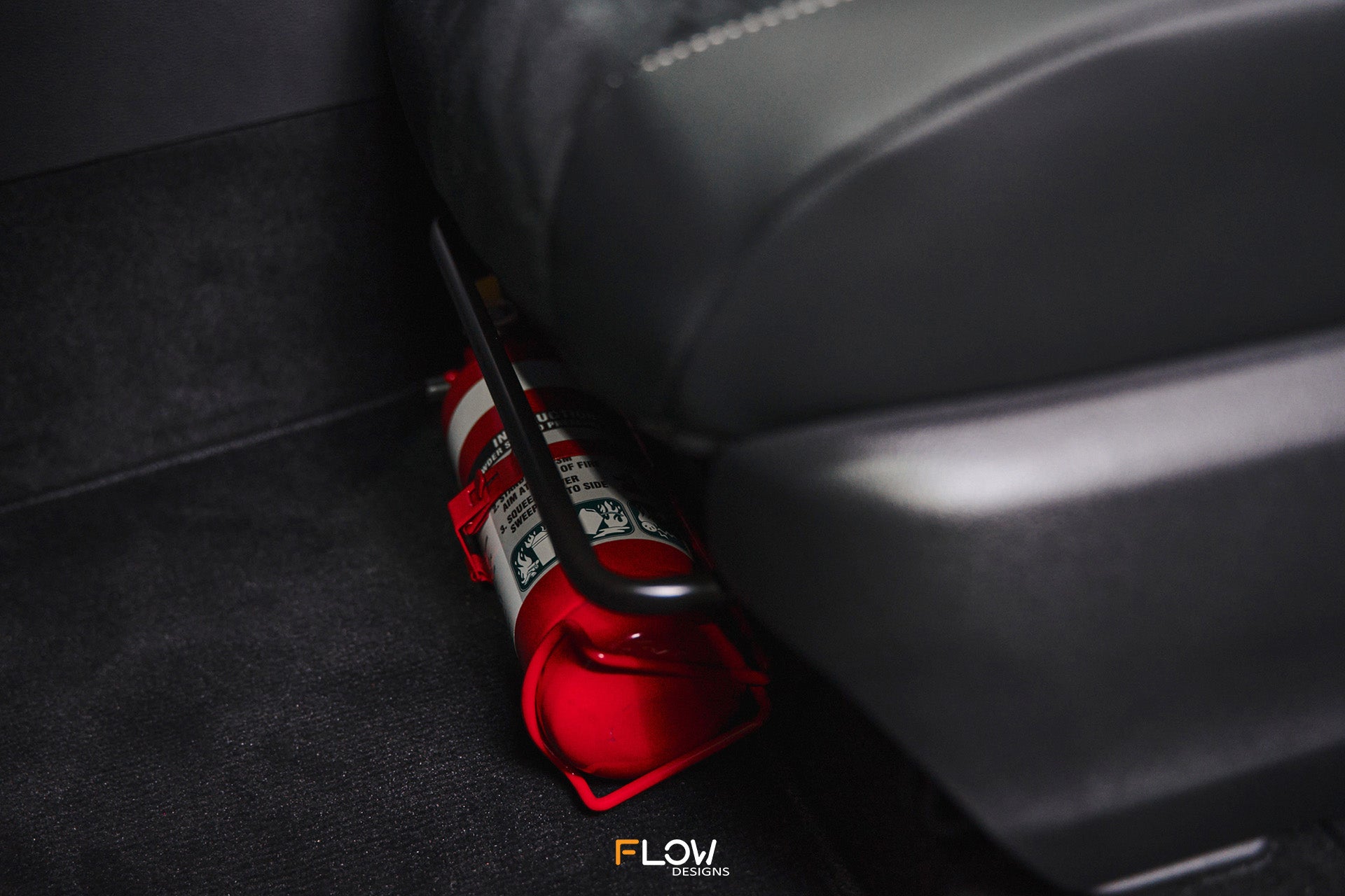 Flow Designs Corolla GR Adjustable Fire Extinguisher Bracket/Mount - iilumolab