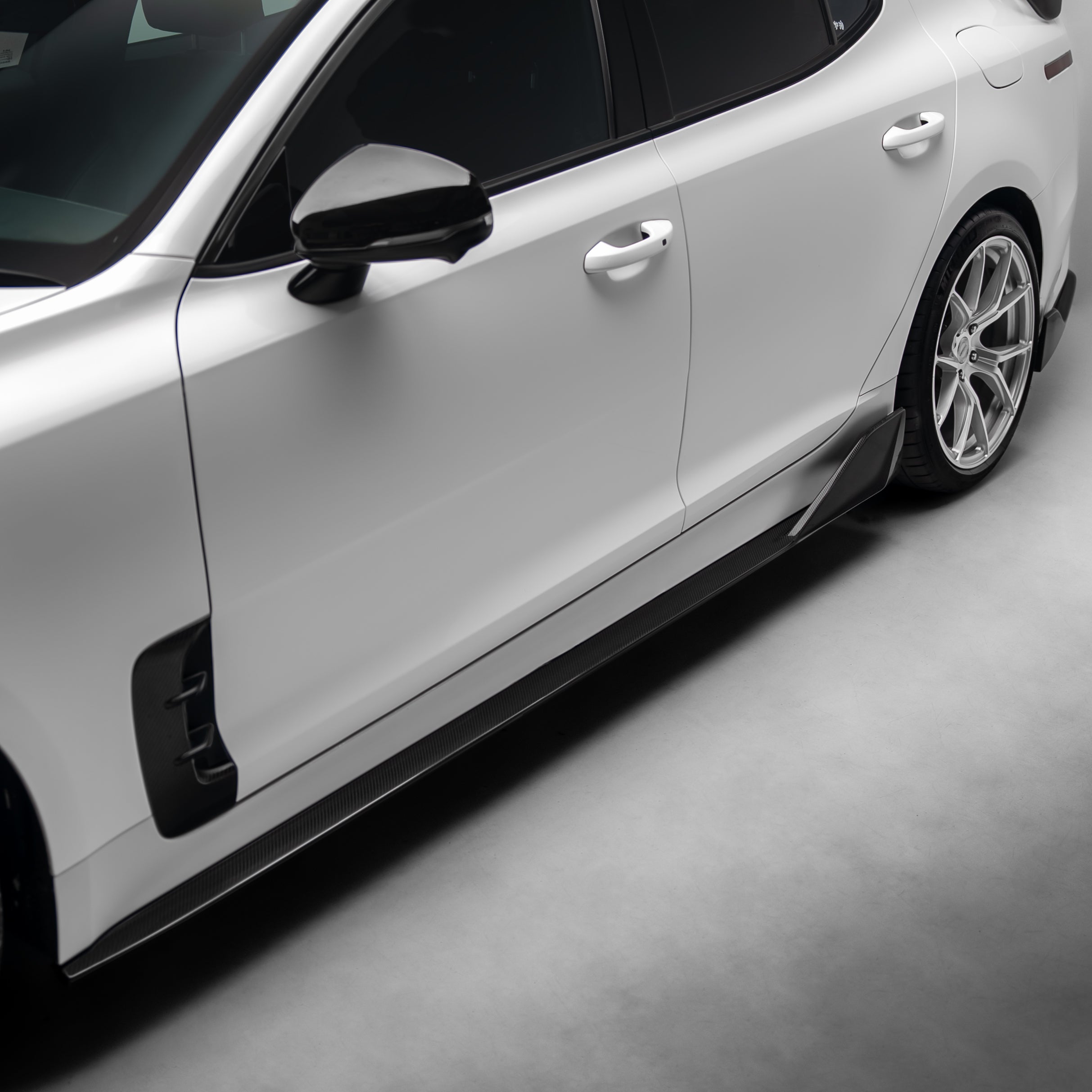Kia Stinger Carbon Fiber Side Skirts V3 2018-2023