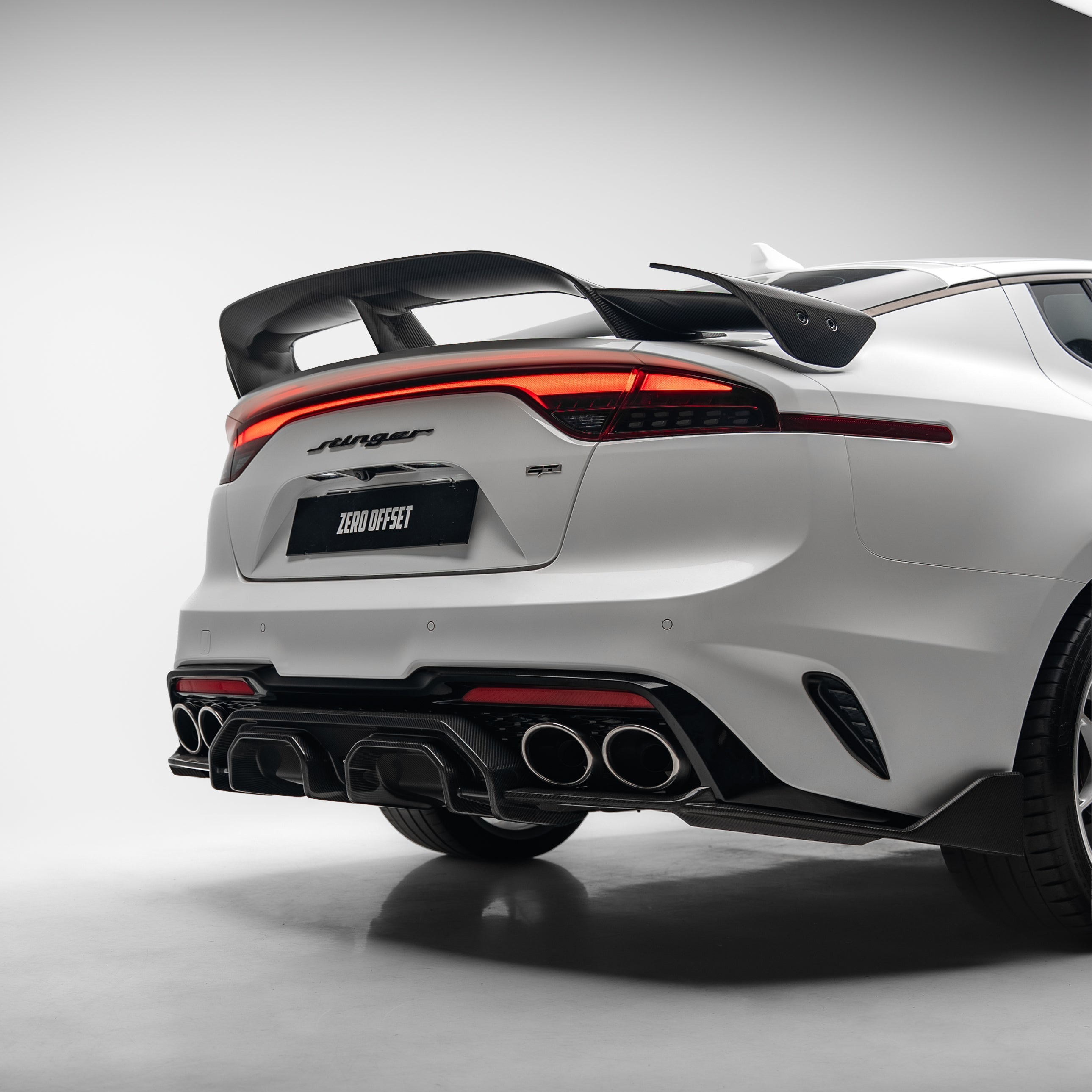 Kia Stinger Rear Carbon Fiber Diffuser V4 2021-2023