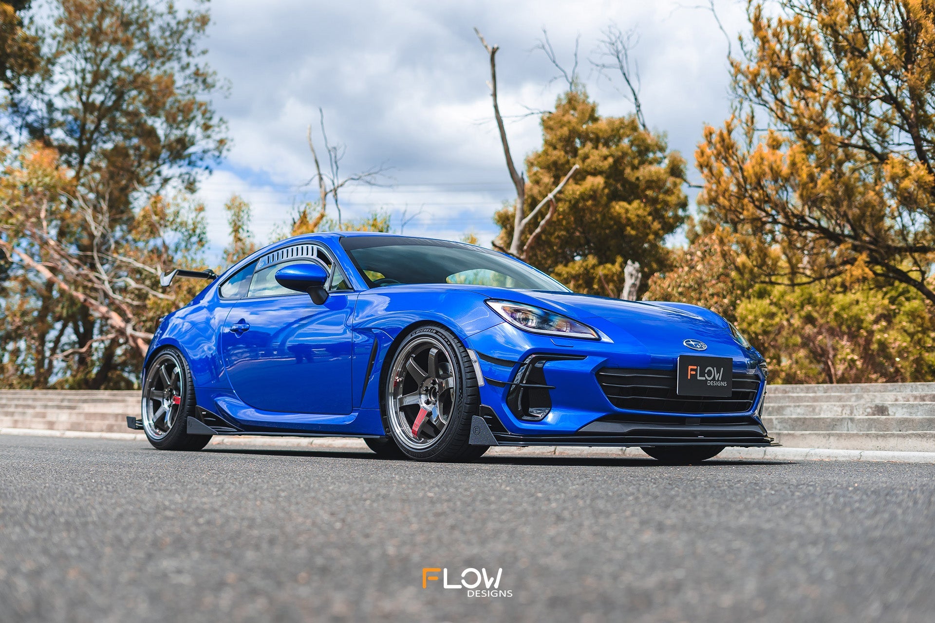 Flow Designs ZD8 BRZ STI Side Skirt Splitters (GLOSS: Pair) - iilumolab