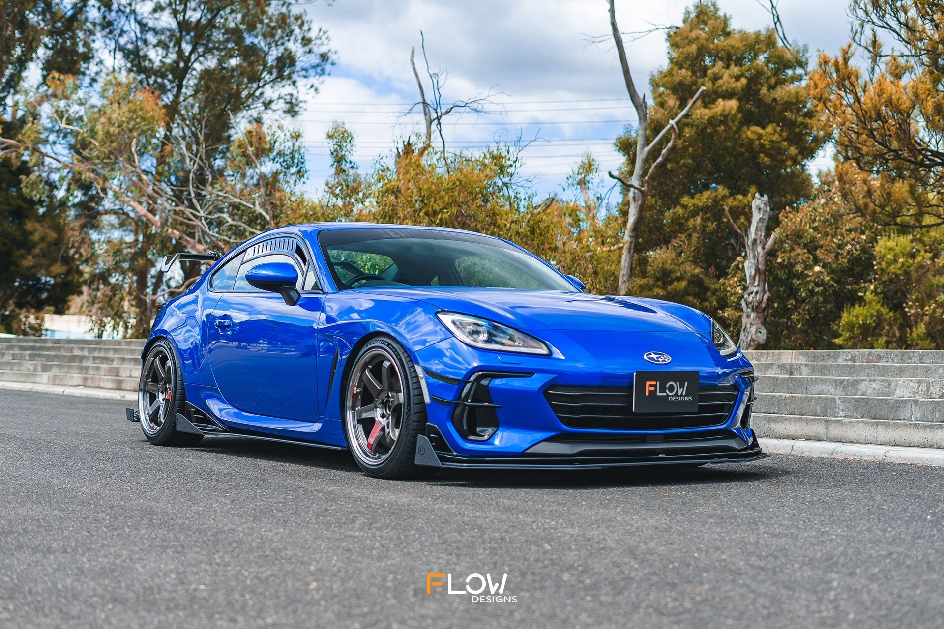 Flow Designs ZD8 BRZ STI Front Lip Splitter (GLOSS) - iilumolab