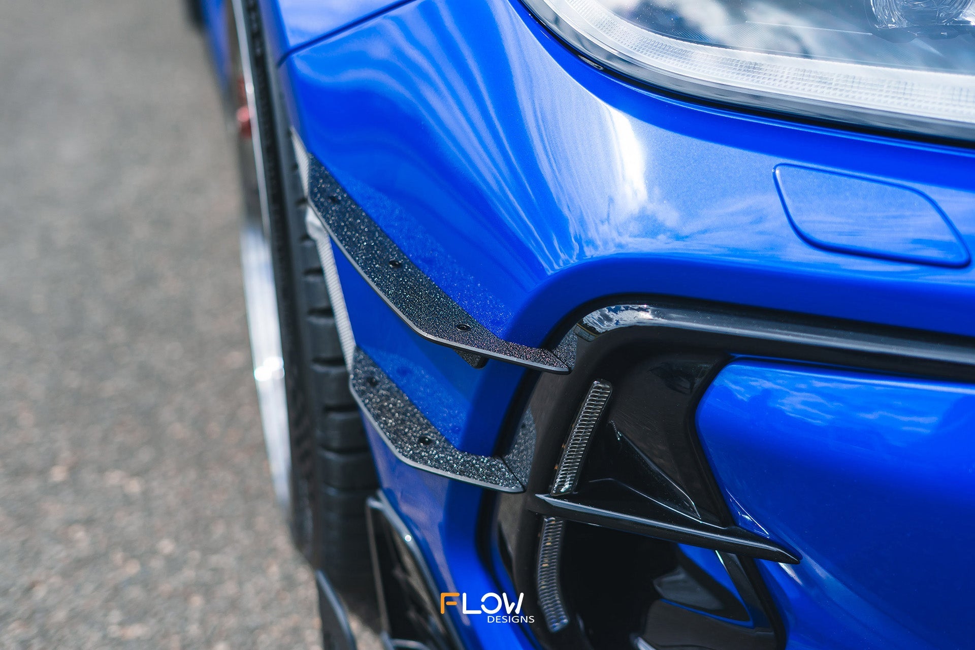 Flow Designs ZD8 BRZ STI Front Bumper Canards - iilumolab