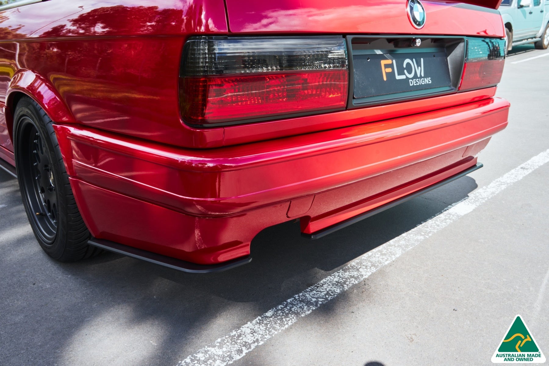 Flow Designs E30 M-Tech 2 Rear Bumper Extension (2 Piece) - iilumolab