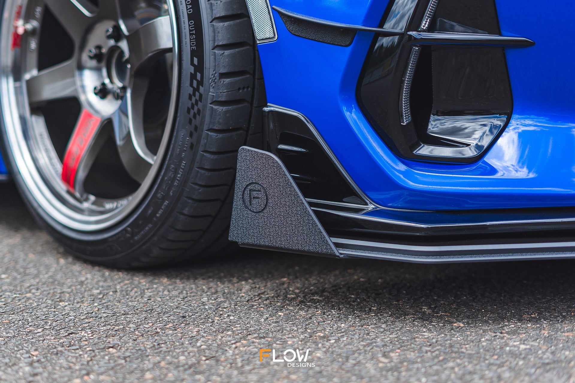 Flow Designs ZD8 BRZ STI Front Lip Splitter Winglets (Pair) - iilumolab
