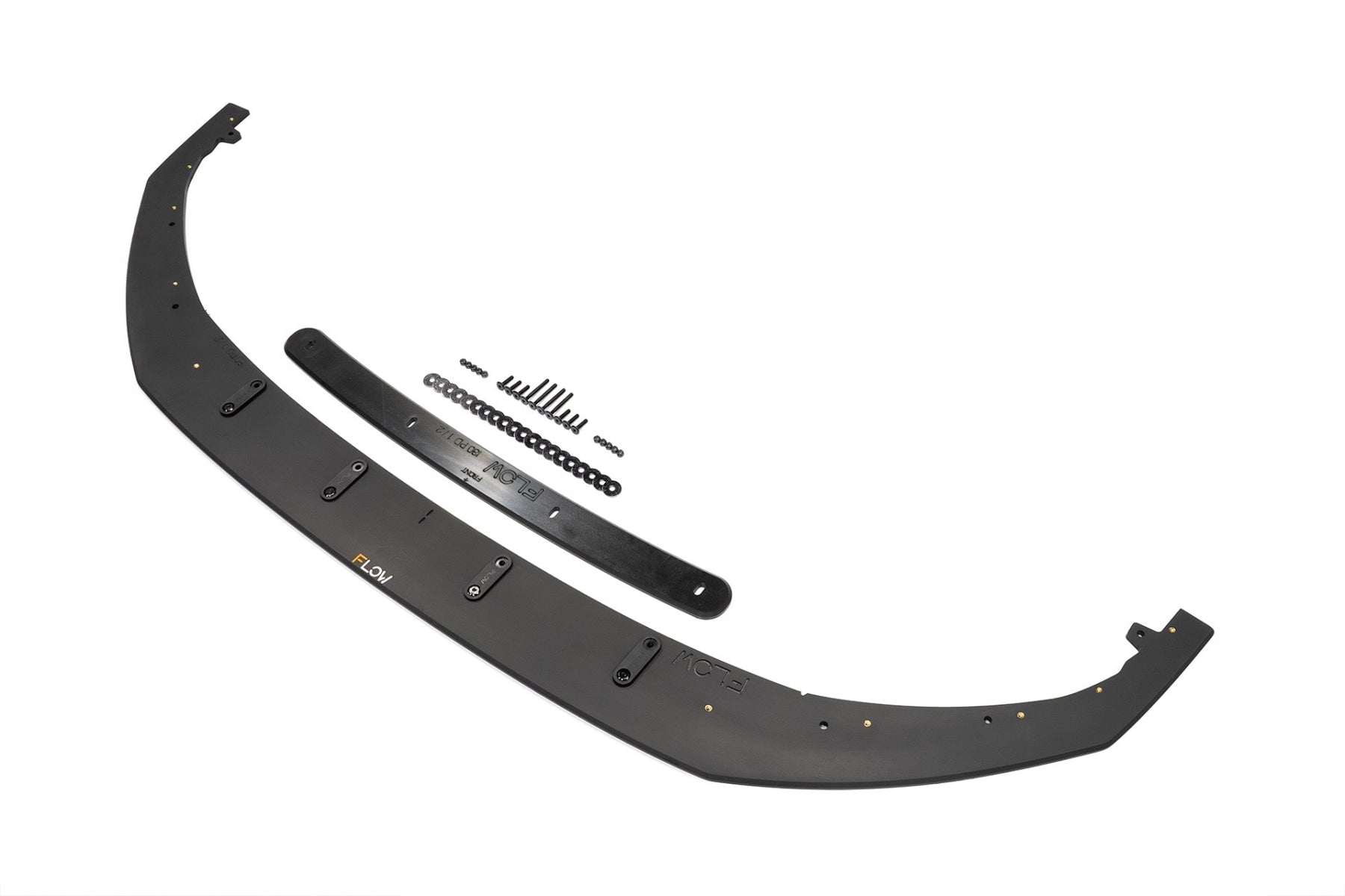 Flow Designs DISCONTINUED SANDED MATTE FINISH - i30 Hatch PD1, PD2 2018-2020 Front Lip Splitter & Mounting Brace - iilumolab