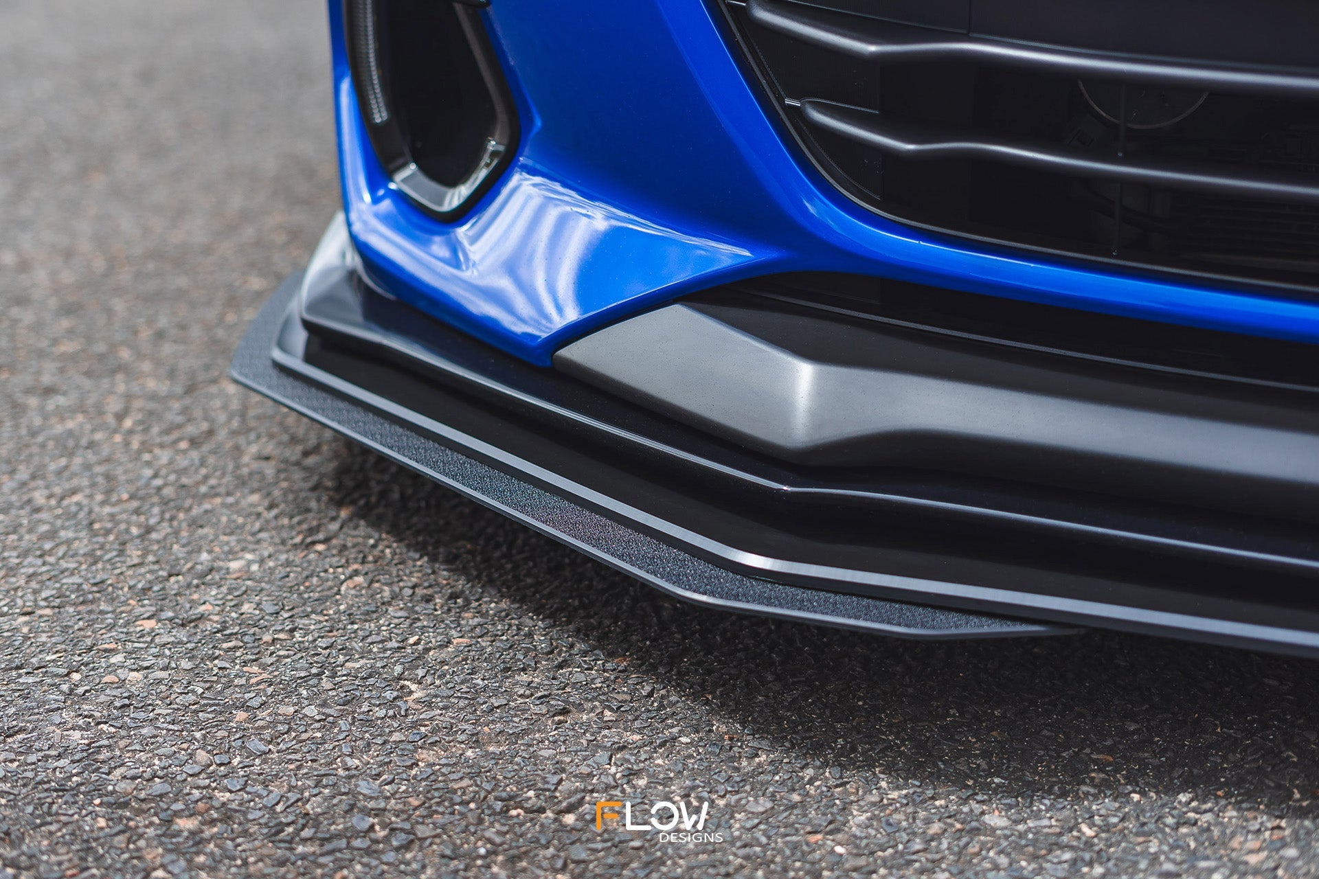 Flow Designs ZD8 BRZ STI Front Lip Splitter Extensions (Pair) - iilumolab