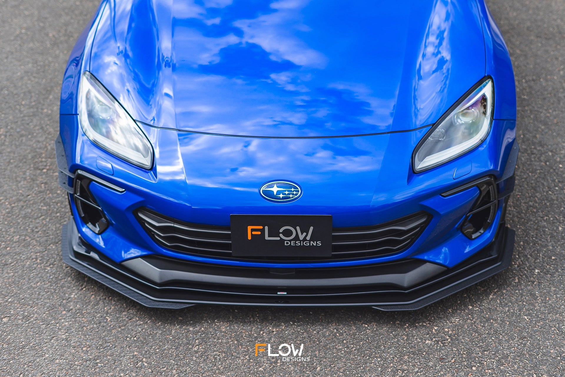 Flow Designs ZD8 BRZ STI Front Lip Splitter (GLOSS) - iilumolab