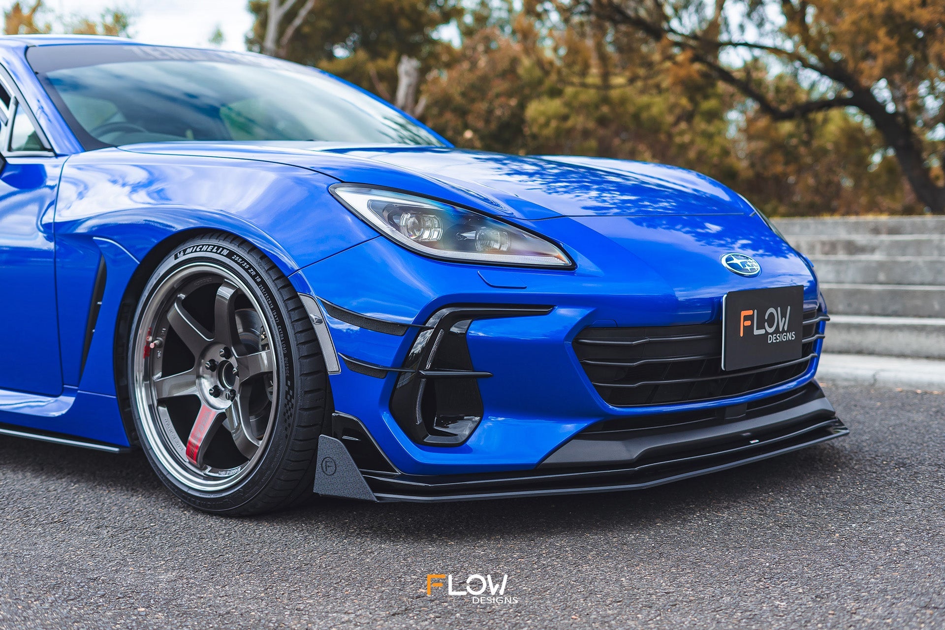 Flow Designs ZD8 BRZ STI Front Lip Splitter (GLOSS) - iilumolab