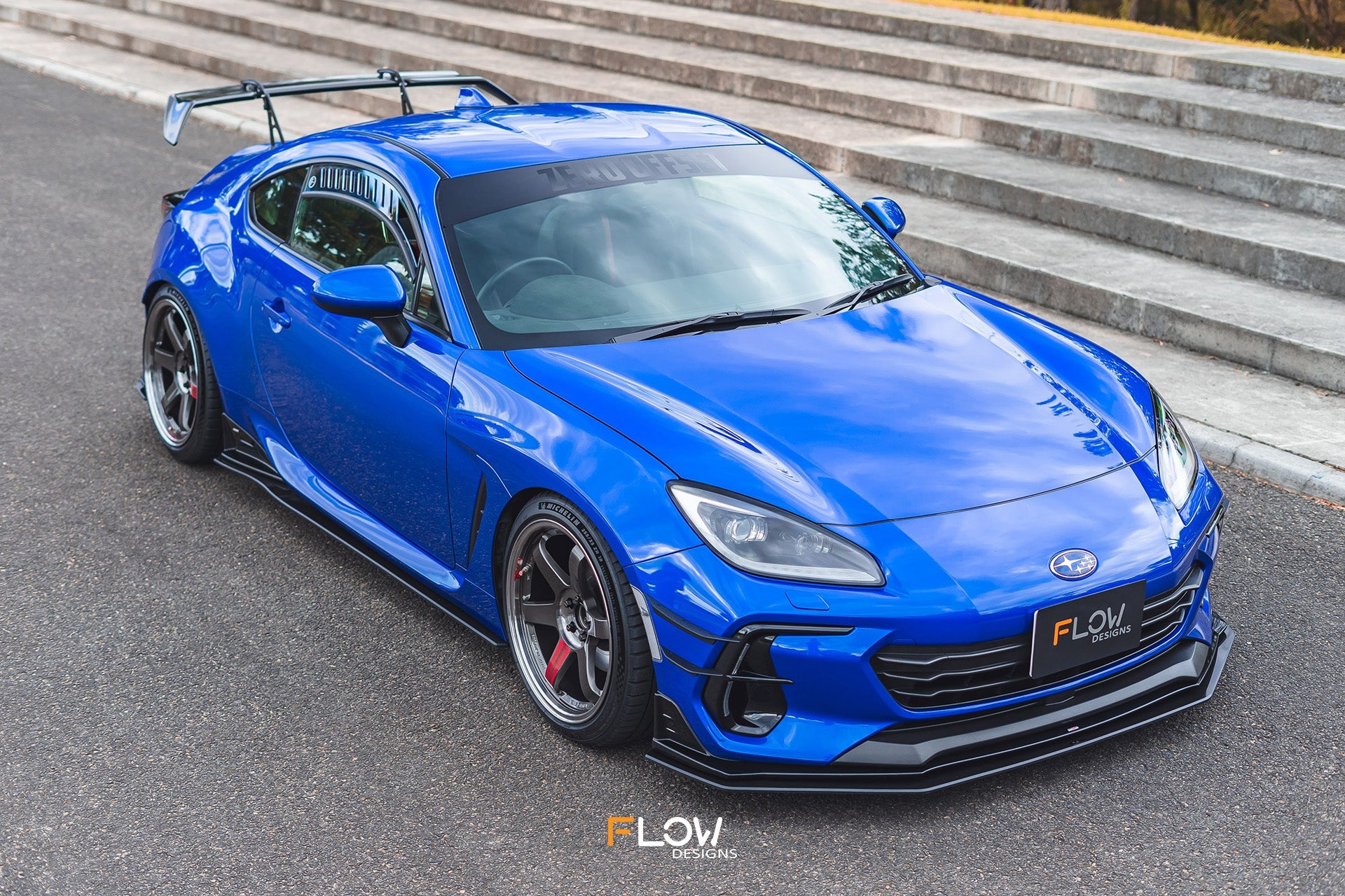 Flow Designs ZD8 BRZ STI Side Skirt Splitters (GLOSS: Pair) - iilumolab
