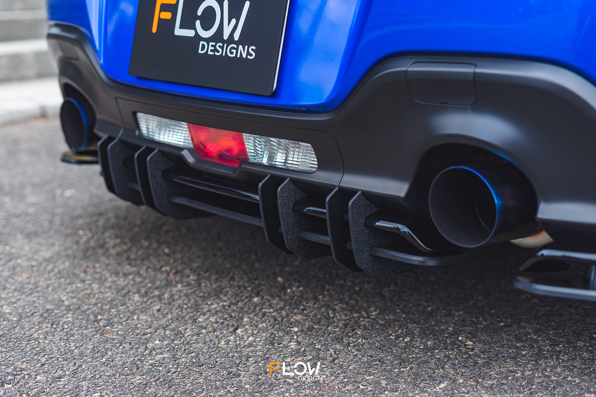 Flow Designs ZD8 BRZ STI Flow-Lock Rear Diffuser (GLOSS) - iilumolab