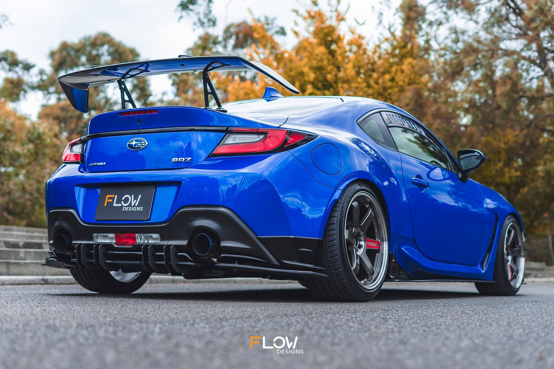 Flow Designs ZD8 BRZ STI Flow-Lock Rear Diffuser (GLOSS) - iilumolab