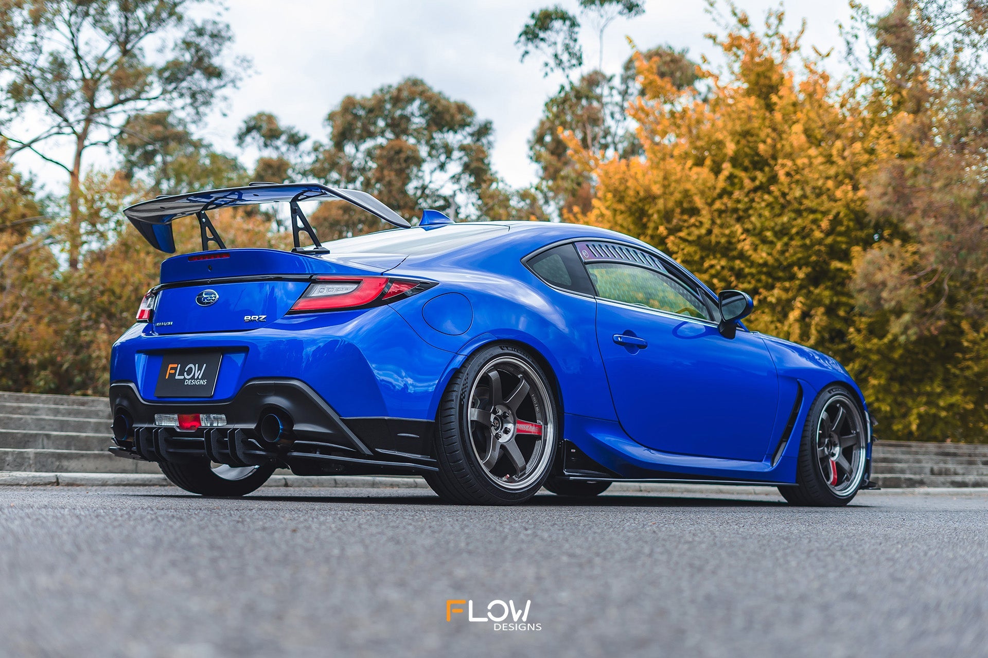 Flow Designs ZD8 BRZ STI Flow-Lock Rear Diffuser (GLOSS) - iilumolab