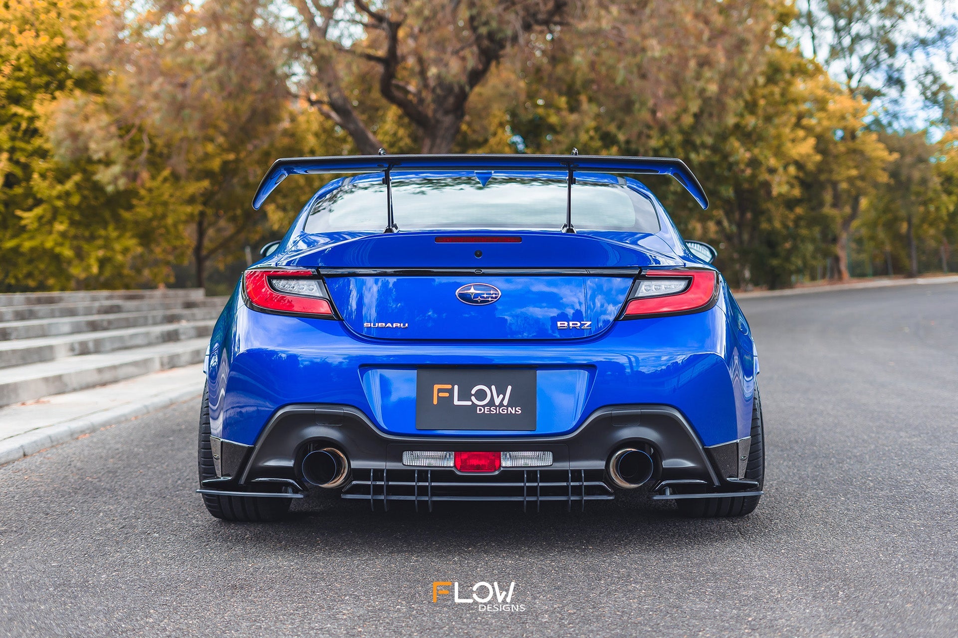 Flow Designs ZD8 BRZ STI Flow-Lock Rear Diffuser (GLOSS) - iilumolab