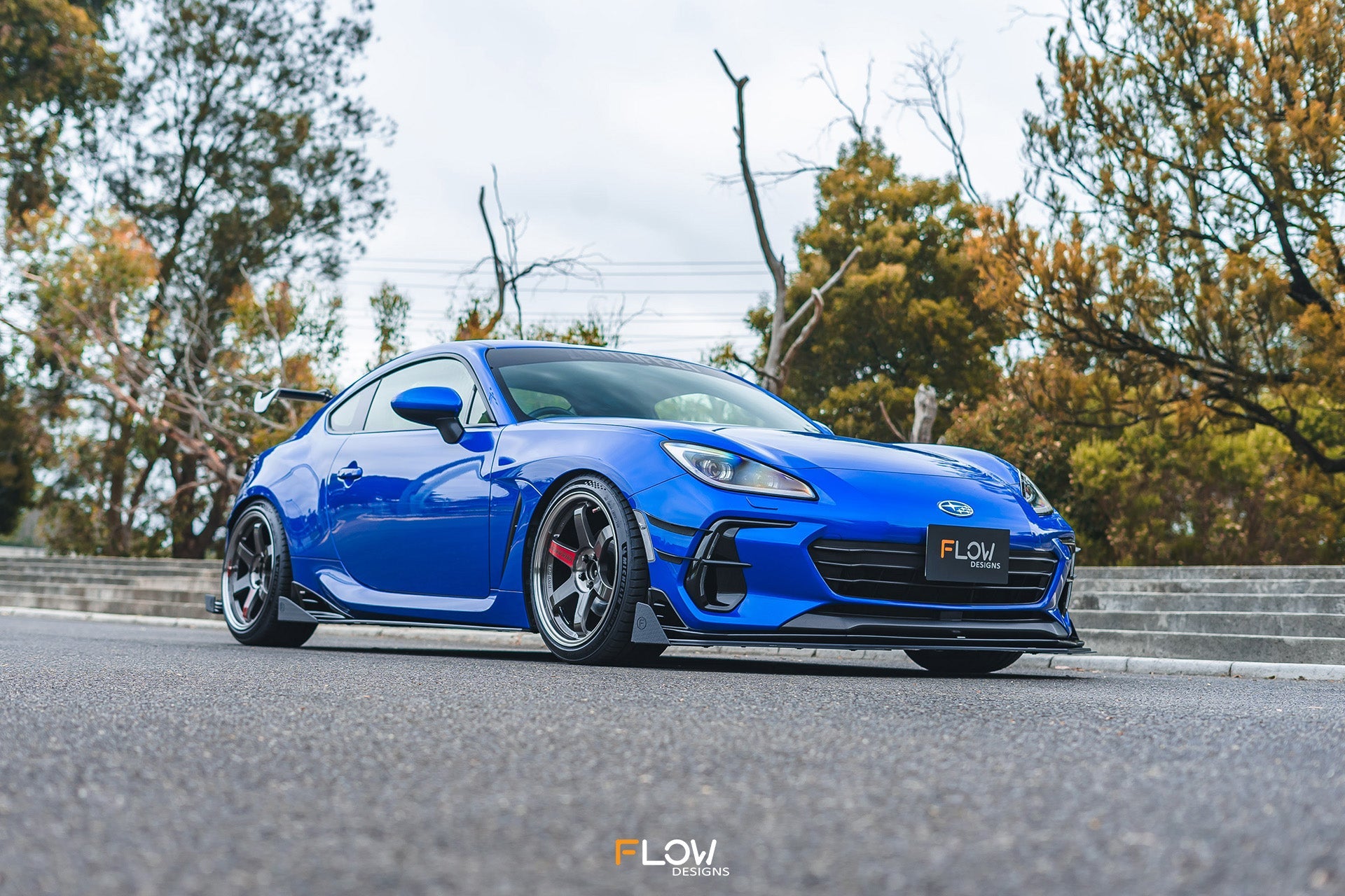 Flow Designs ZD8 BRZ STI Front Lip Splitter Winglets (Pair) - iilumolab