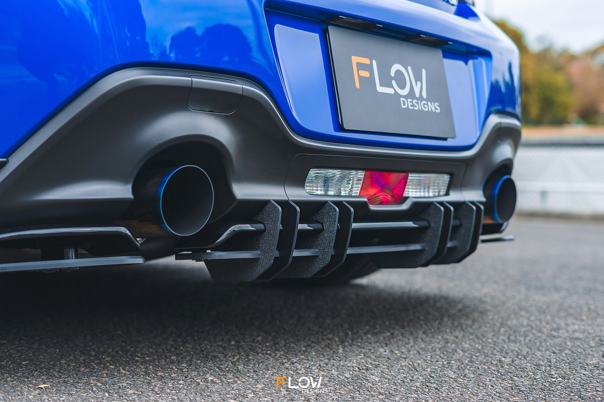 Flow Designs ZD8 BRZ STI Flow-Lock Rear Diffuser (TEXTURED) - iilumolab