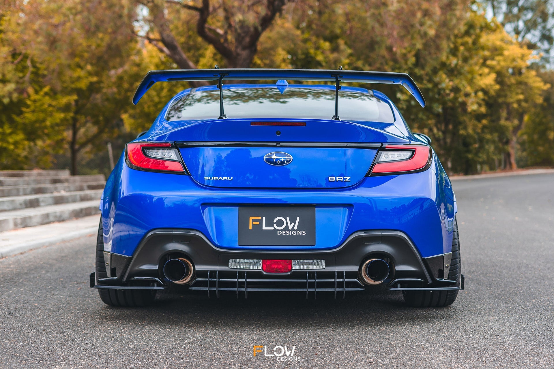 Flow Designs ZD8 BRZ STI Flow-Lock Rear Diffuser (TEXTURED) - iilumolab
