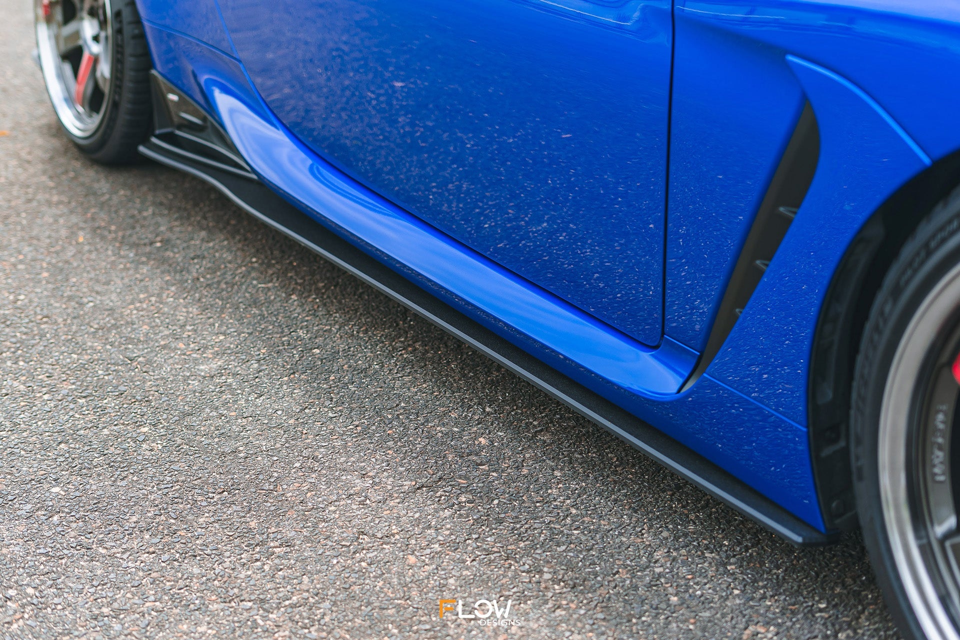 Flow Designs ZD8 BRZ STI Side Skirt Splitters (TEXTURED: Pair) - iilumolab