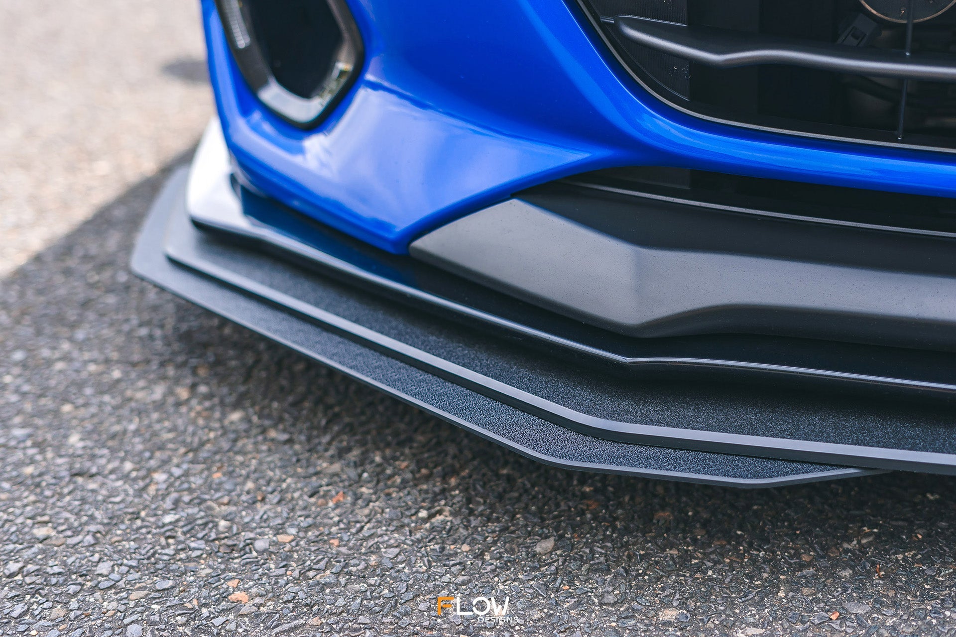 Flow Designs ZD8 BRZ STI Front Lip Splitter Extensions (Pair) - iilumolab