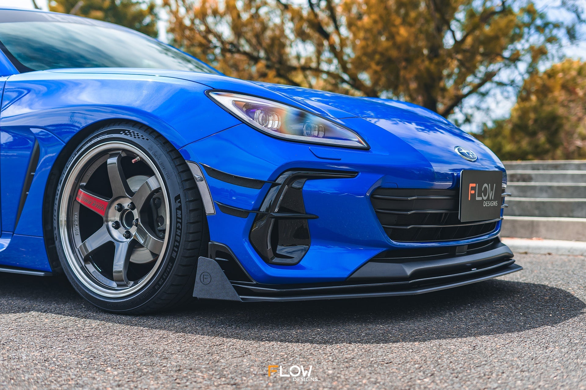 Flow Designs ZD8 BRZ STI Front Lip Splitter Winglets (Pair) - iilumolab