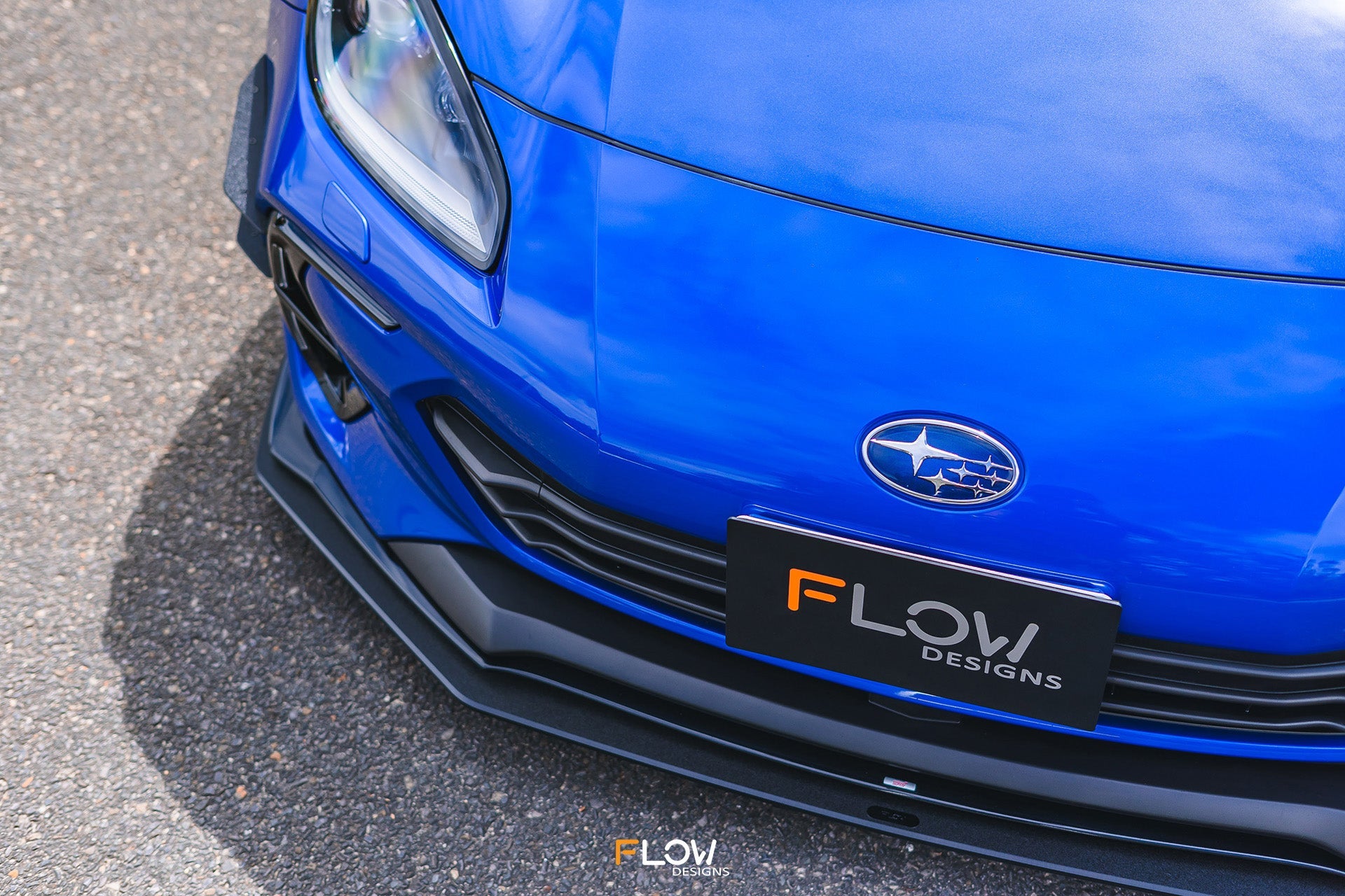 Flow Designs ZD8 BRZ STI Front Lip Splitter (TEXTURED) - iilumolab