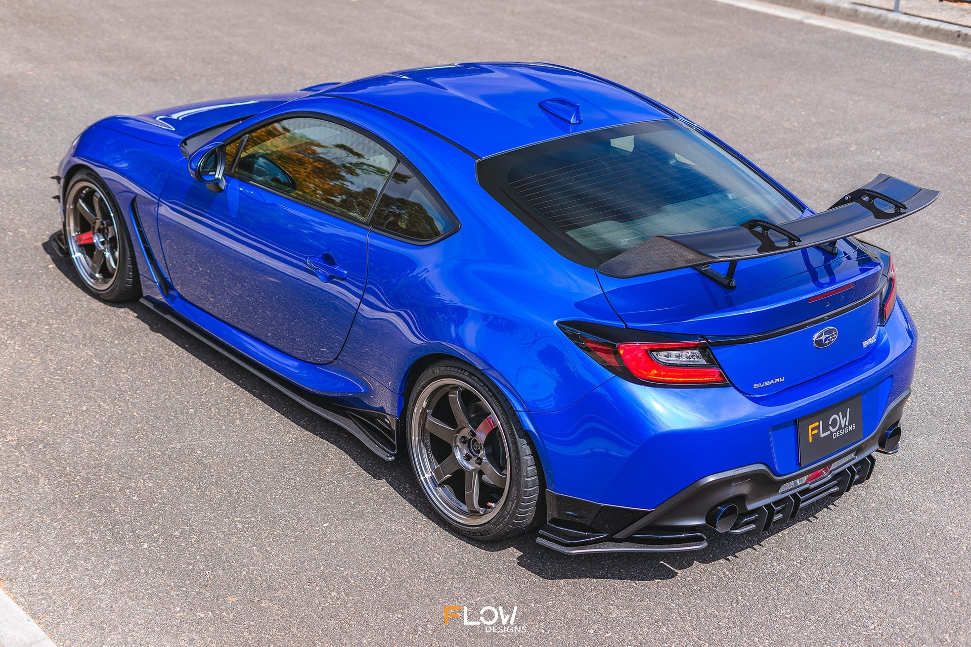 Flow Designs ZD8 BRZ STI Rear Spats (TEXTURED; Pair) - iilumolab