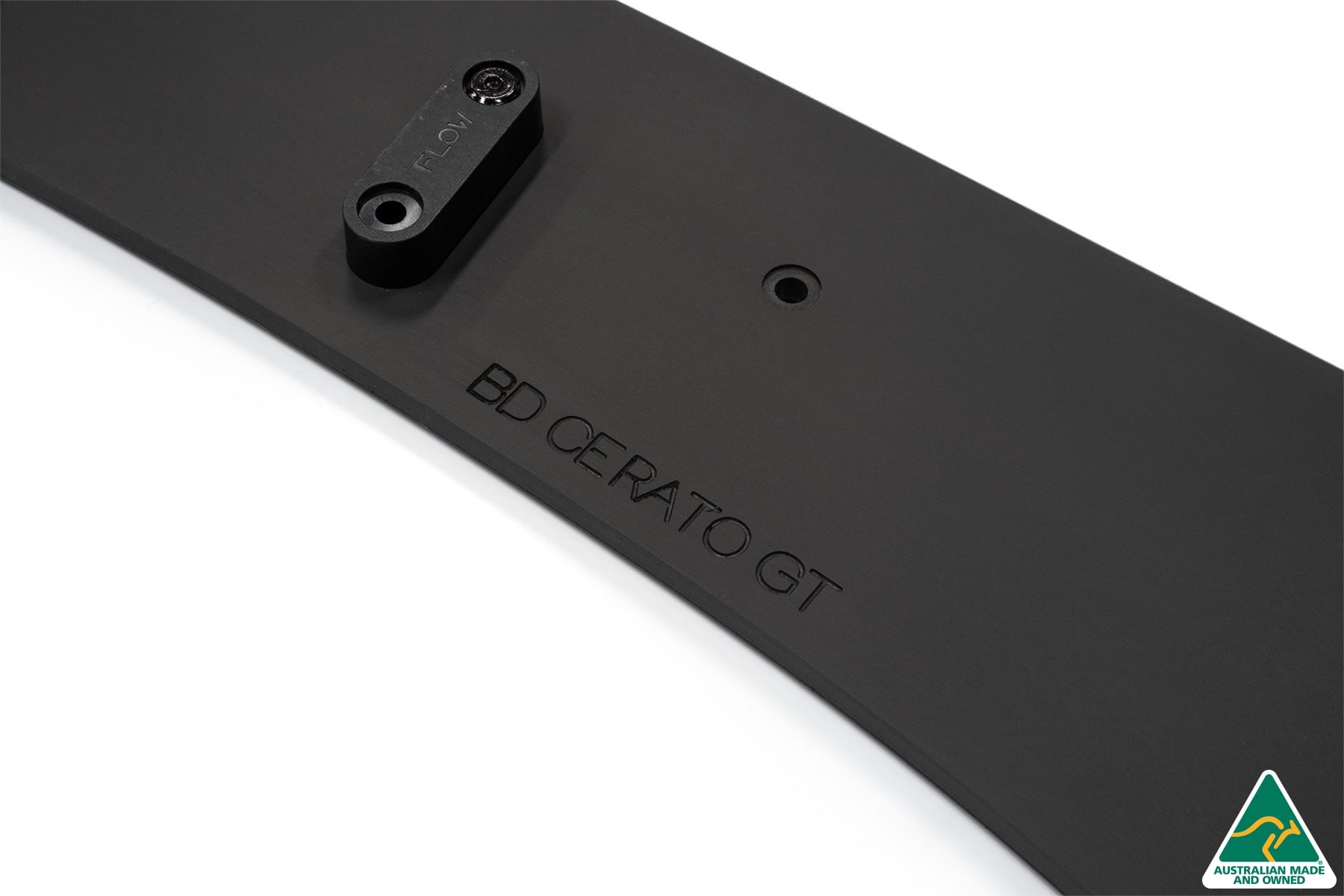 Flow Designs DISCONTINUED SANDED MATTE FINISH - Cerato GT PFL Front Lip Splitter & Reinforcement Brackets - iilumolab