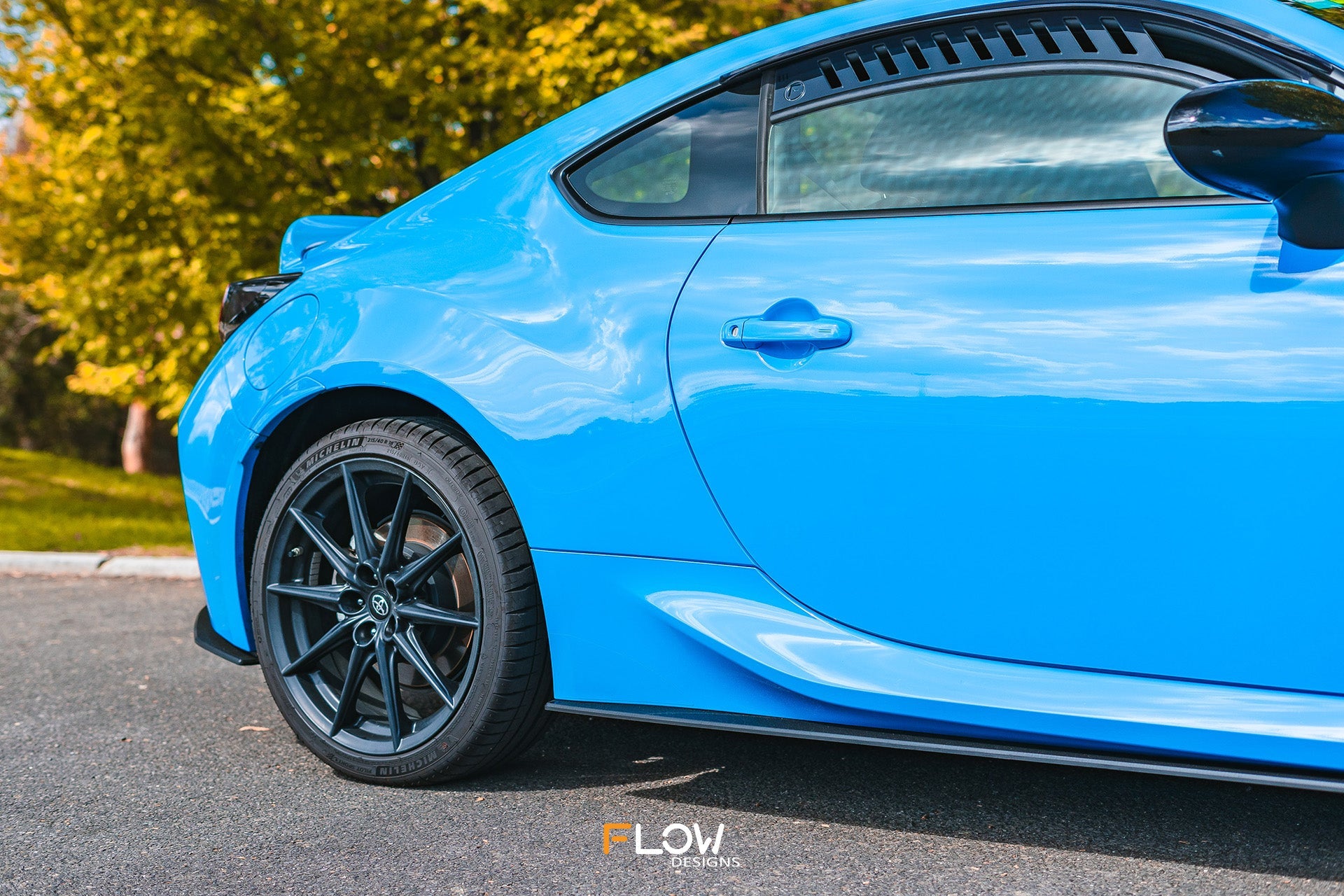 Flow Designs ZN8 GR86 Side Skirt Splitters (TEXTURED: Pair) - iilumolab