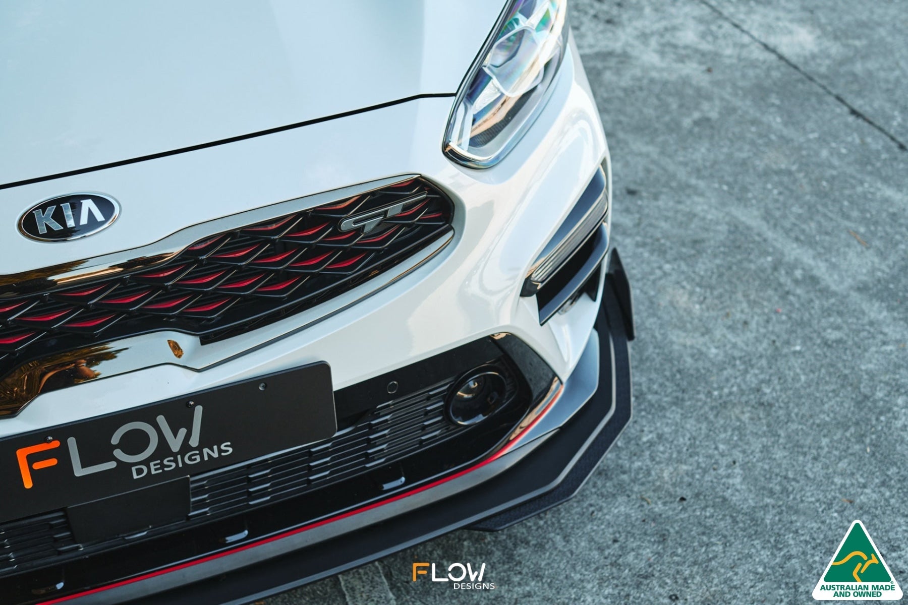 Flow Designs Cerato GT PFL Front Lip Splitter Extensions (Pair) - iilumolab