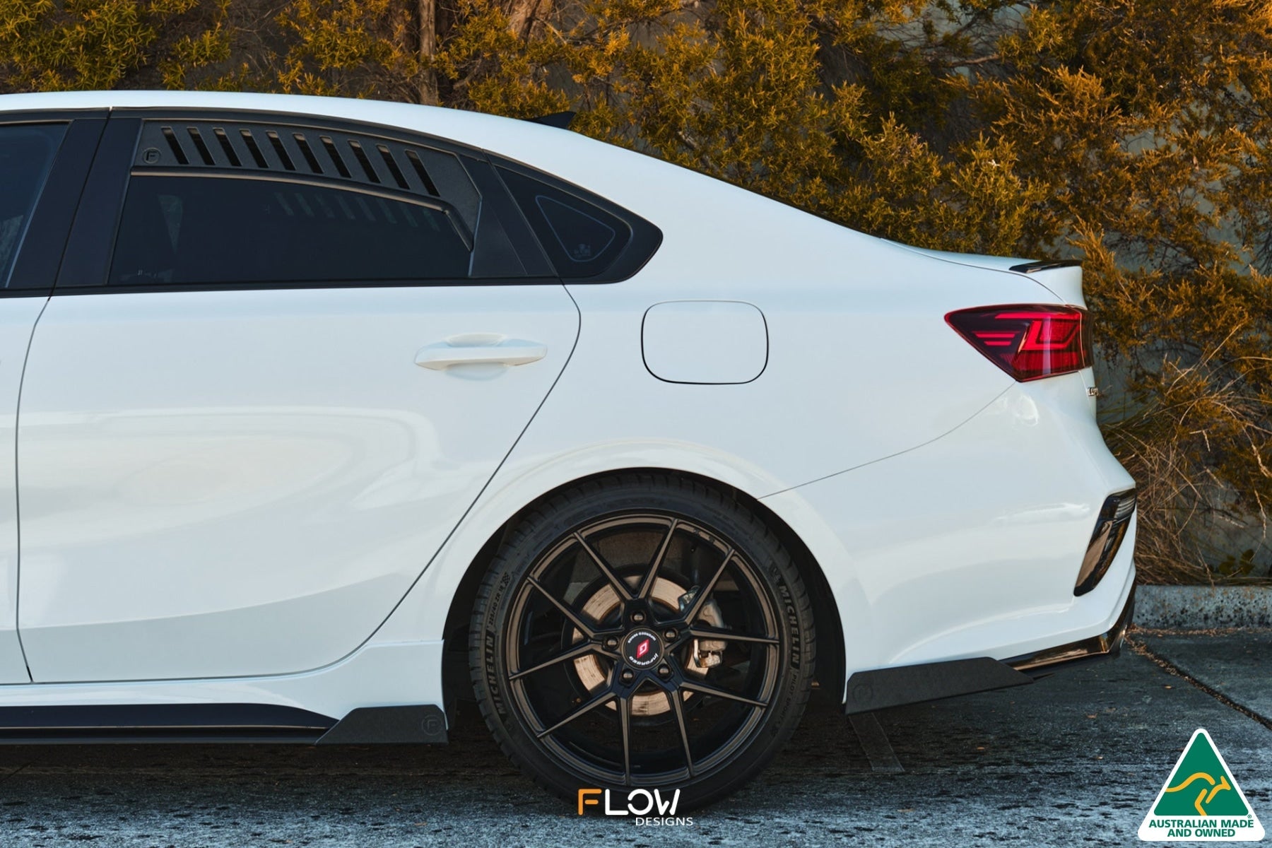 Flow Designs Cerato GT Sedan PFL Rear Window Vents (Pair) - iilumolab