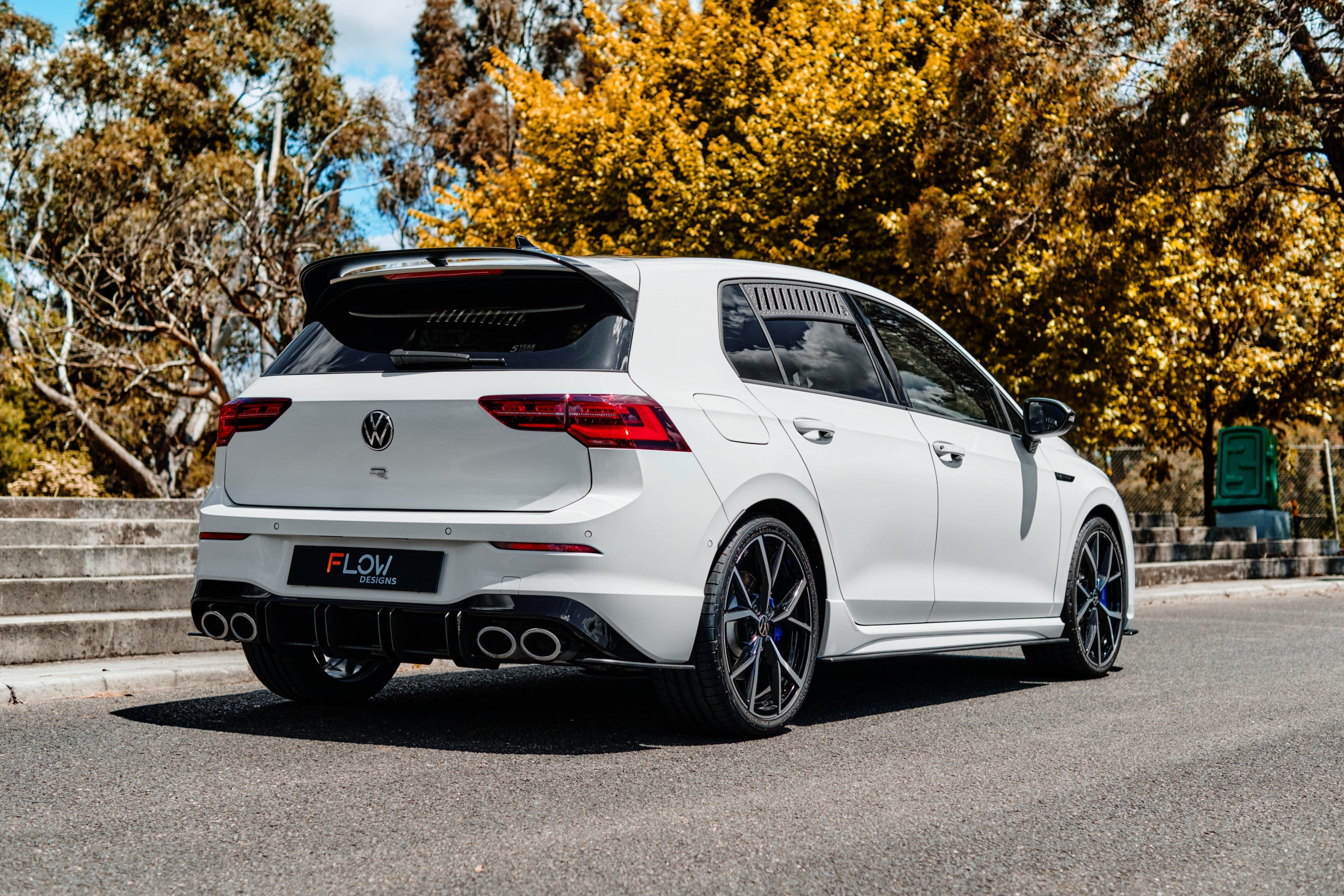 Flow Designs MK8 Golf R Side Skirt Splitters (Pair)